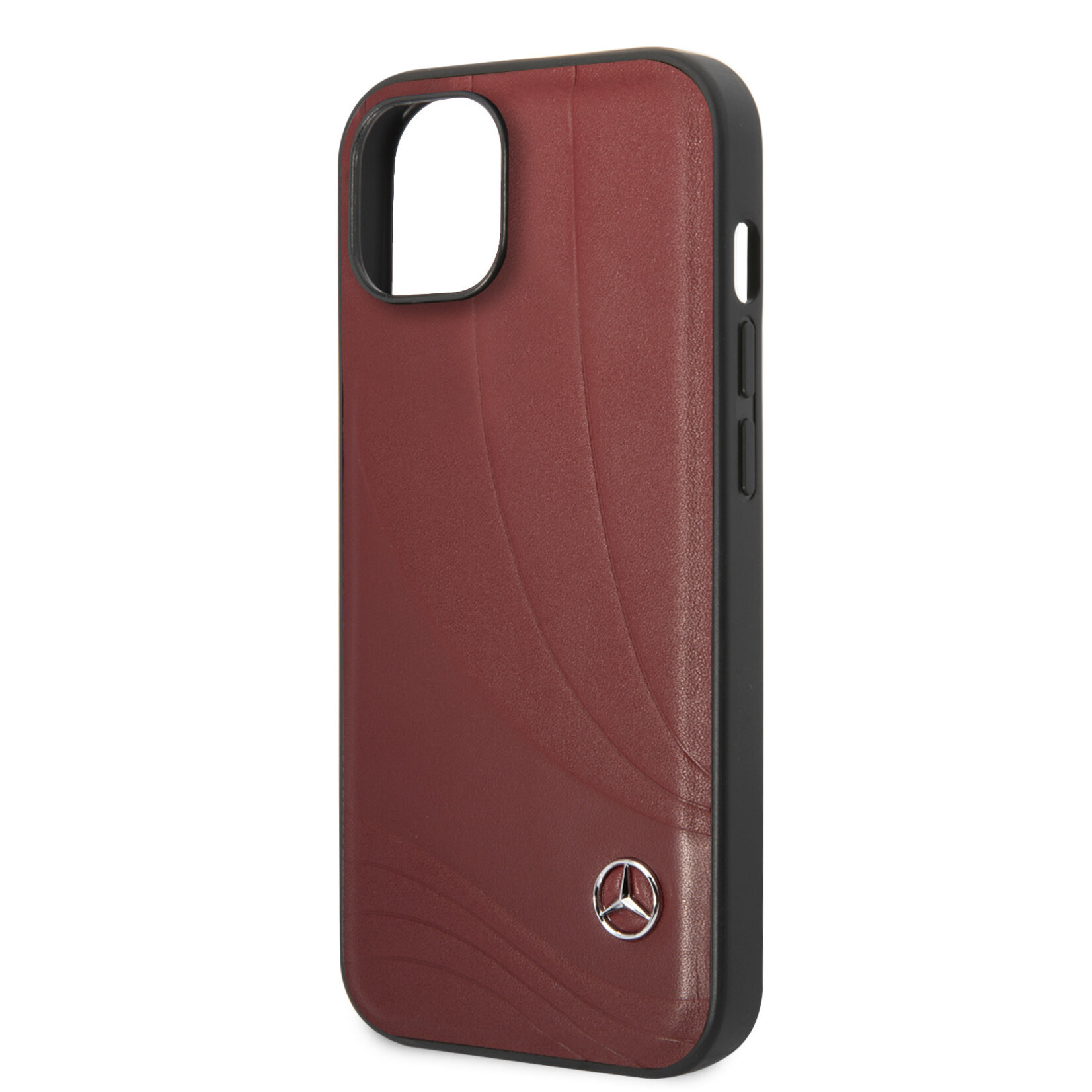 Mercedes-Benz Mercedes-Benz PU Leer Telefoonhoesje voor Apple iPhone 14 - Rood, Back Cover Bescherming