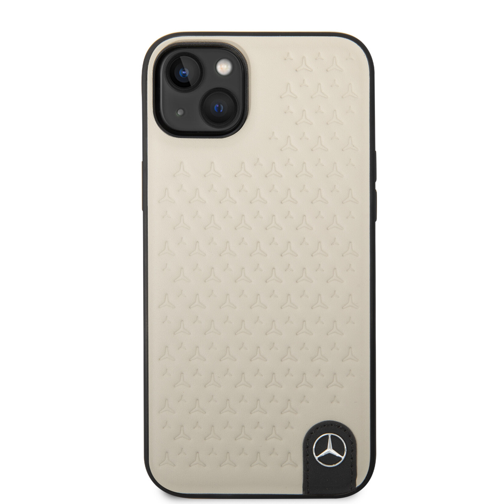 Mercedes-Benz Mercedes-Benz Pu Leer Smartphonehoesje voor Apple iPhone 14 Plus - Bescherming, Back Cover, Beige Kleur