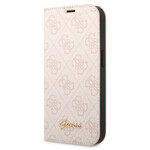 Guess Guess Book Case Telefoonhoesje voor Apple iPhone 14 Plus - Roze, Polycarbonaat;TPU met Bescherming.