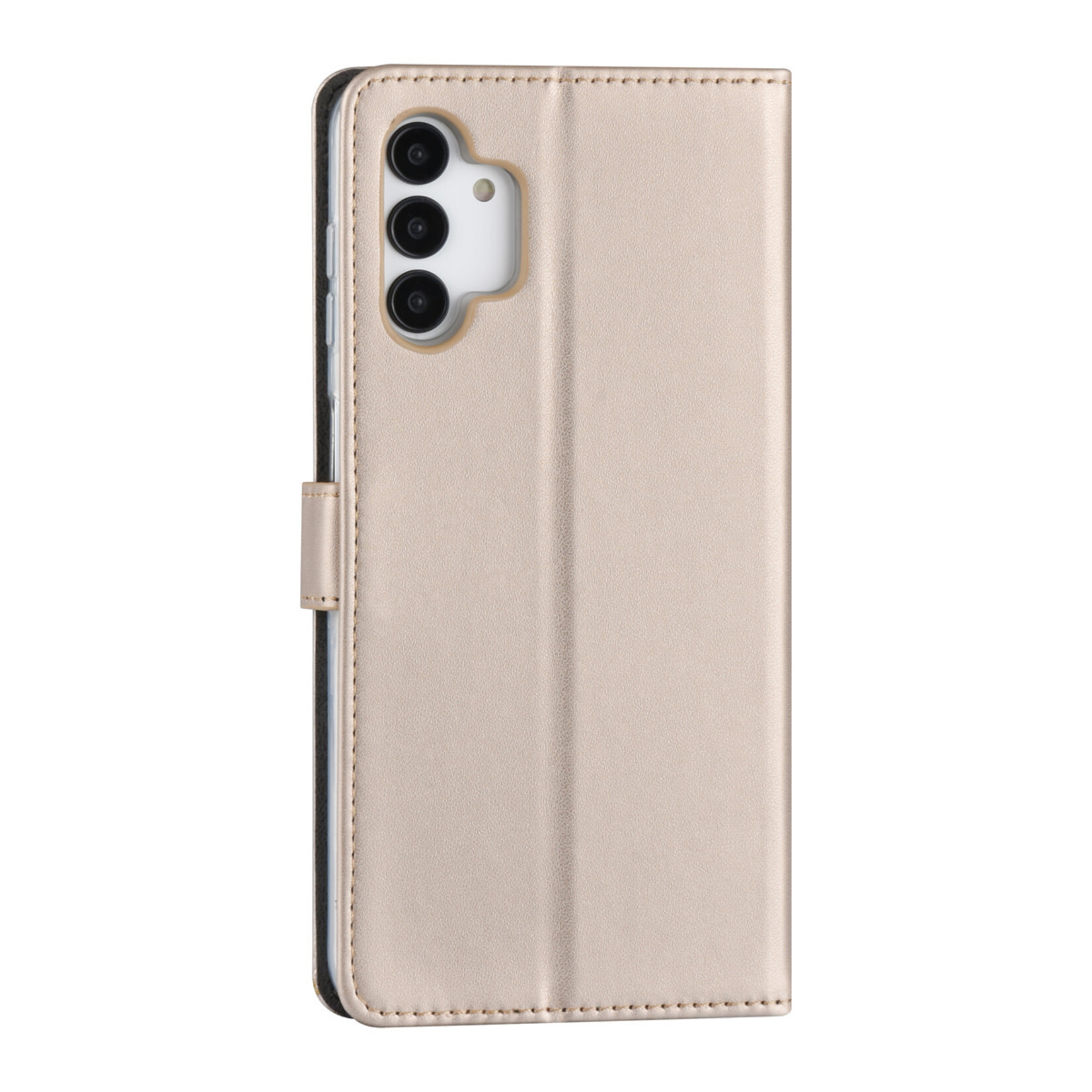 Samsung Galaxy A13 4G Book Case hoesje - Pasjeshouder voor 3 pasjes - Magneetsluiting - Goud
