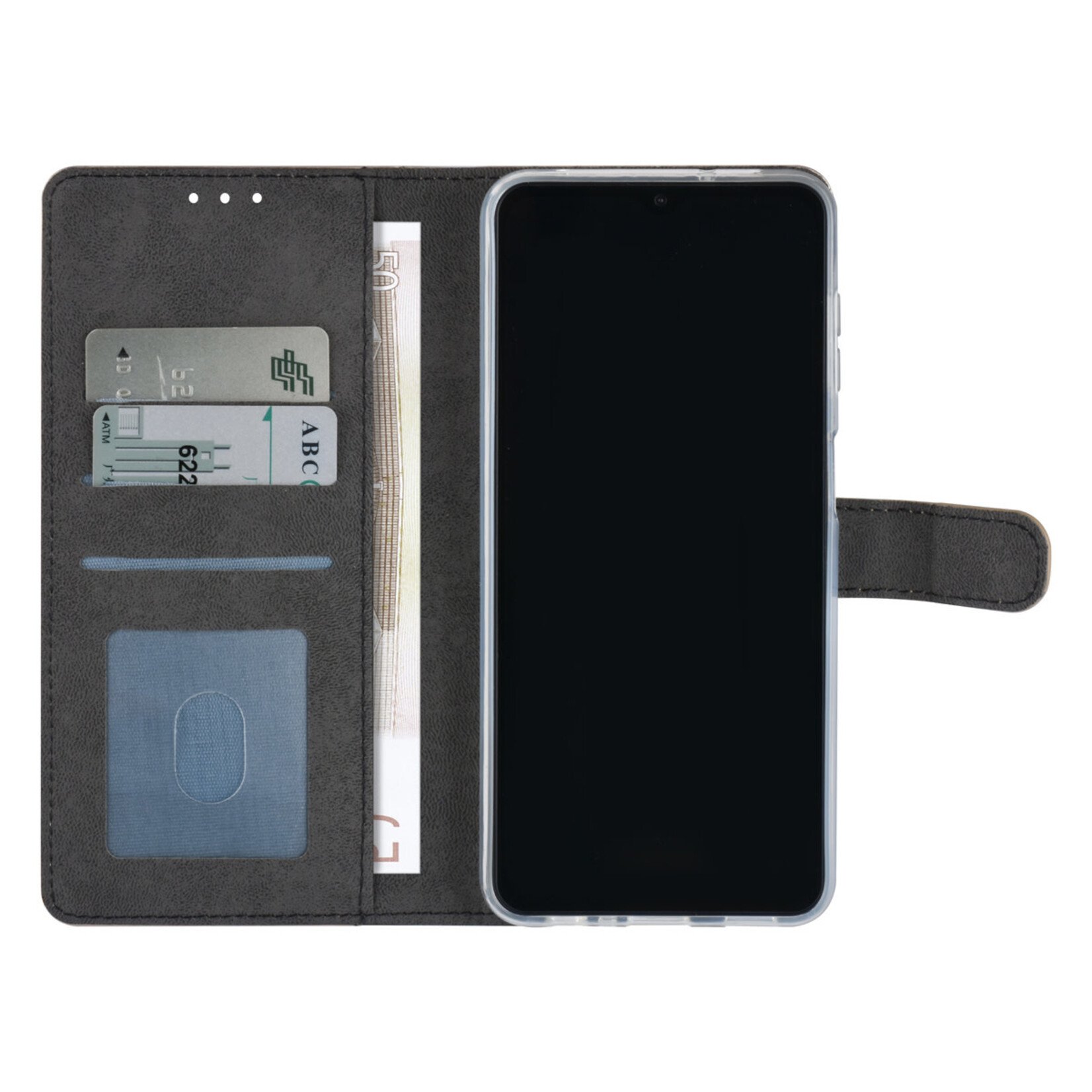 Samsung Galaxy A13 4G Book Case hoesje - Pasjeshouder voor 3 pasjes - Magneetsluiting - Goud