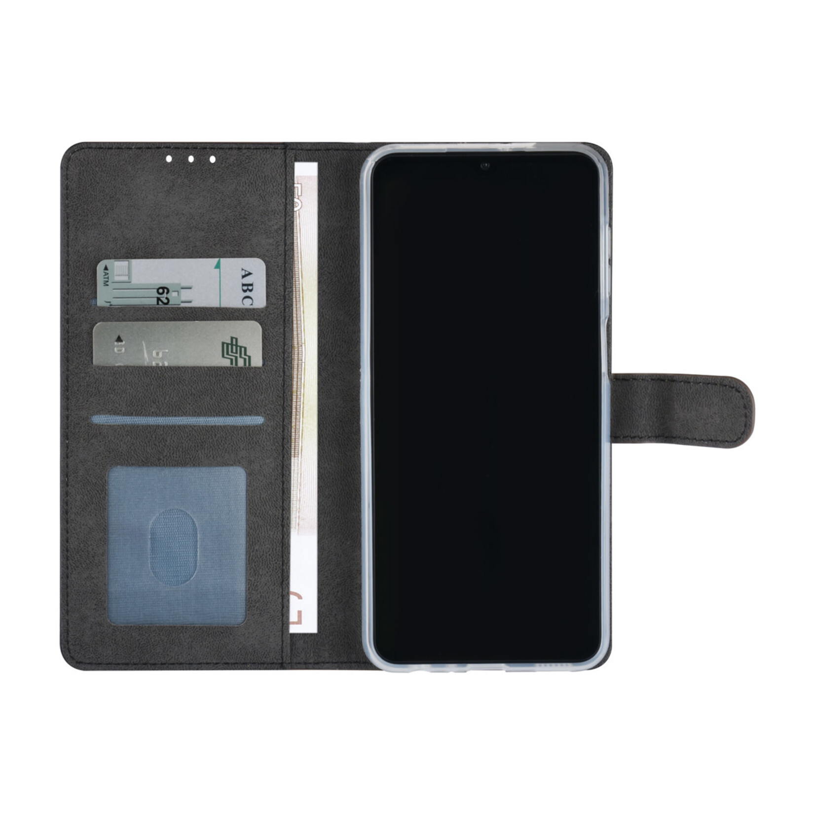 Samsung Galaxy A23 Book Case hoesje - Pasjeshouder voor 3 pasjes - Magneetsluiting - Bruin