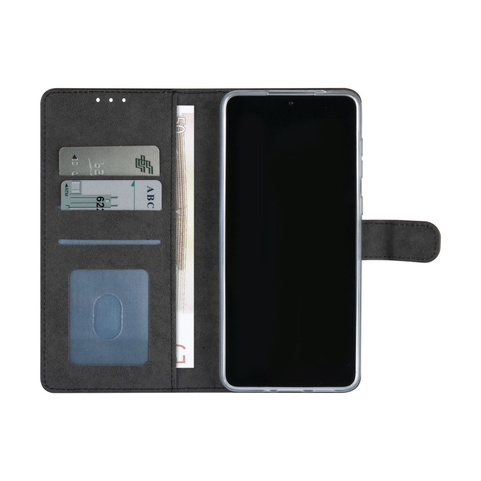 Samsung Galaxy A33 5G Book Case hoesje - Pasjeshouder voor 3 pasjes - Magneetsluiting - Bruin
