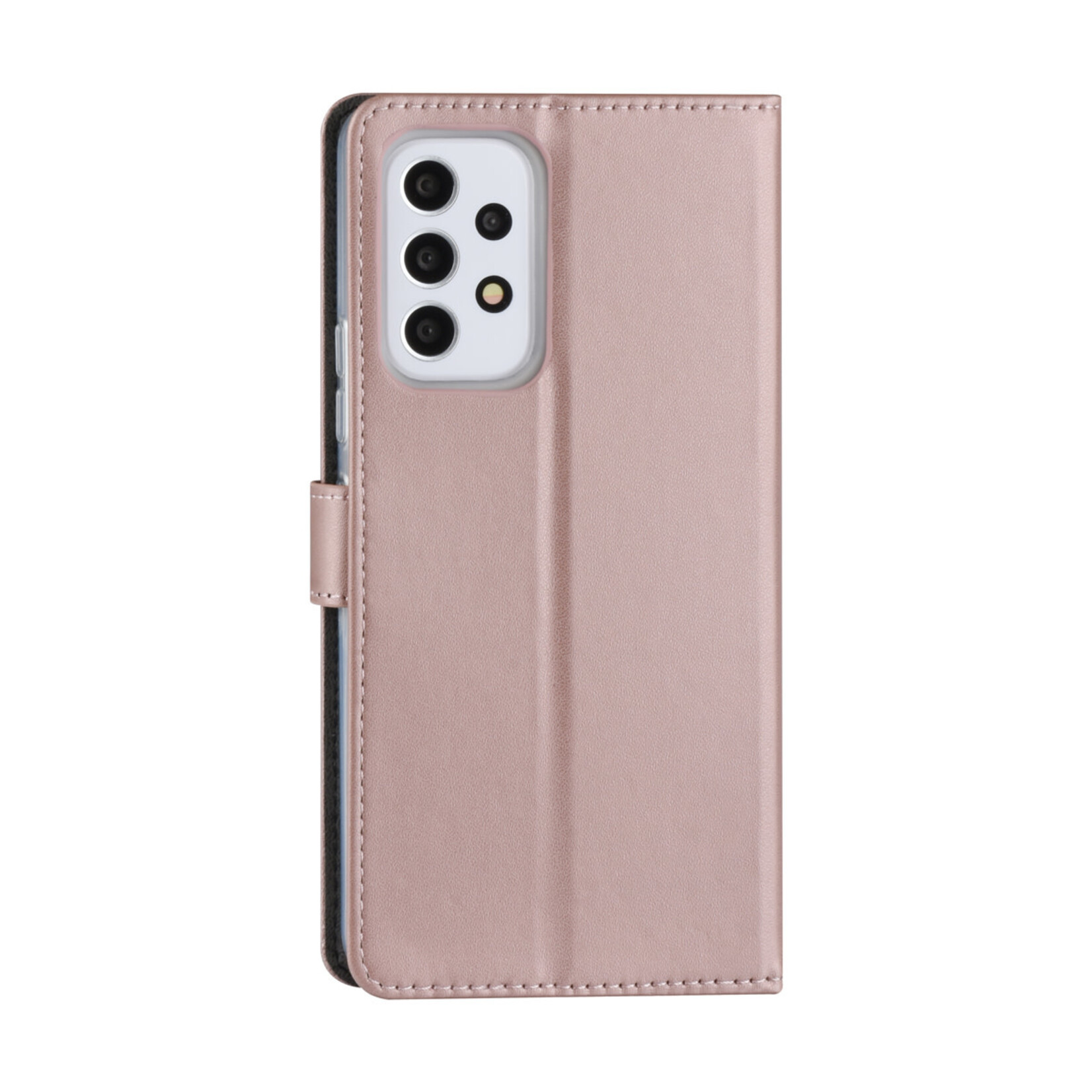 Samsung Galaxy A53 5G Book Case hoesje - Pasjeshouder voor 3 pasjes - Magneetsluiting - Rose Gold