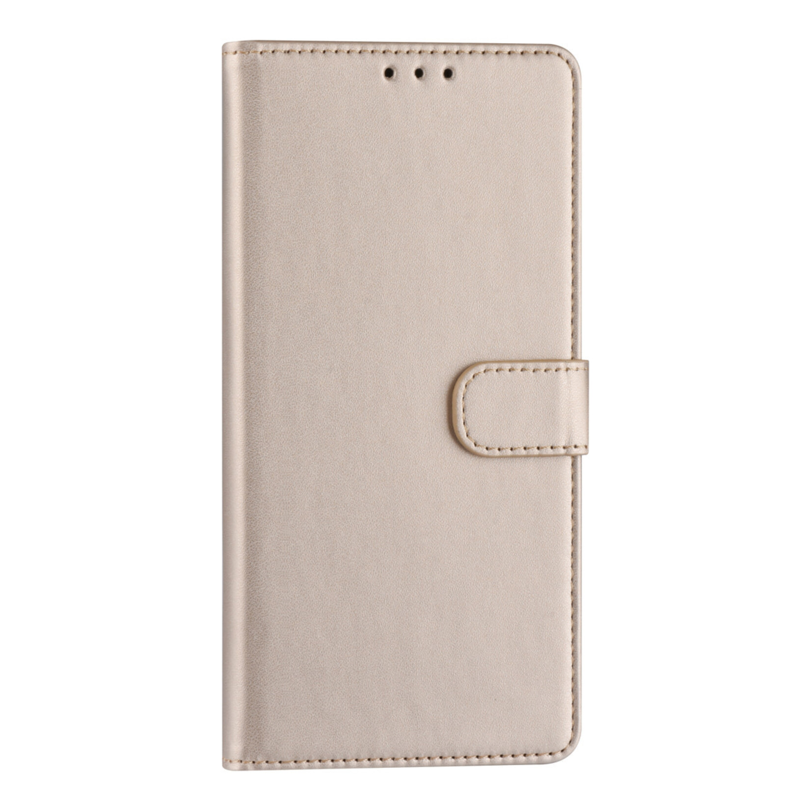 Samsung Galaxy A73 5G Book Case hoesje - Pasjeshouder voor 3 pasjes - Magneetsluiting - Goud