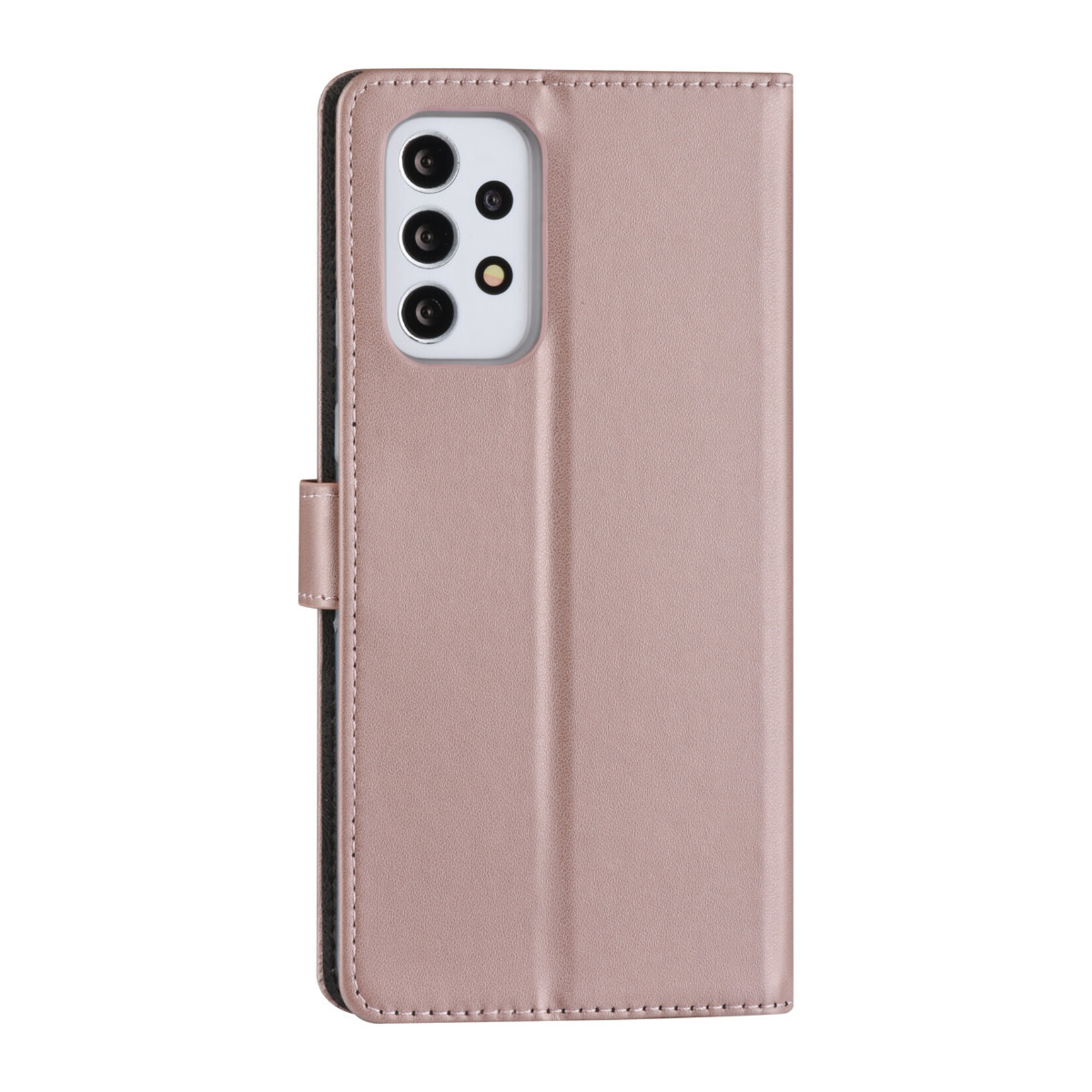 Samsung Galaxy A73 5G Book Case hoesje - Pasjeshouder voor 3 pasjes - Magneetsluiting - Rose Gold