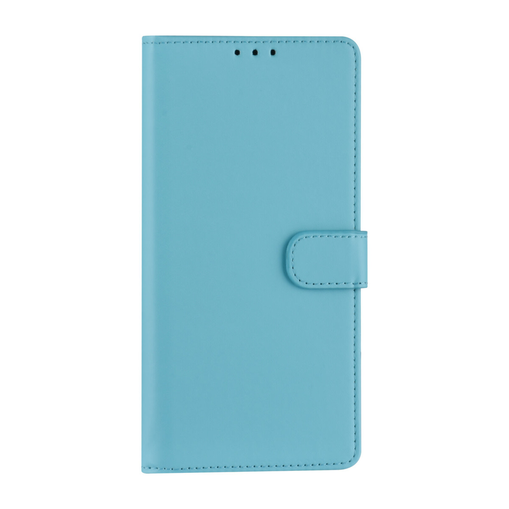 Samsung Galaxy A73 5G Book Case hoesje - Pasjeshouder voor 3 pasjes - Magneetsluiting - LichtBlauw