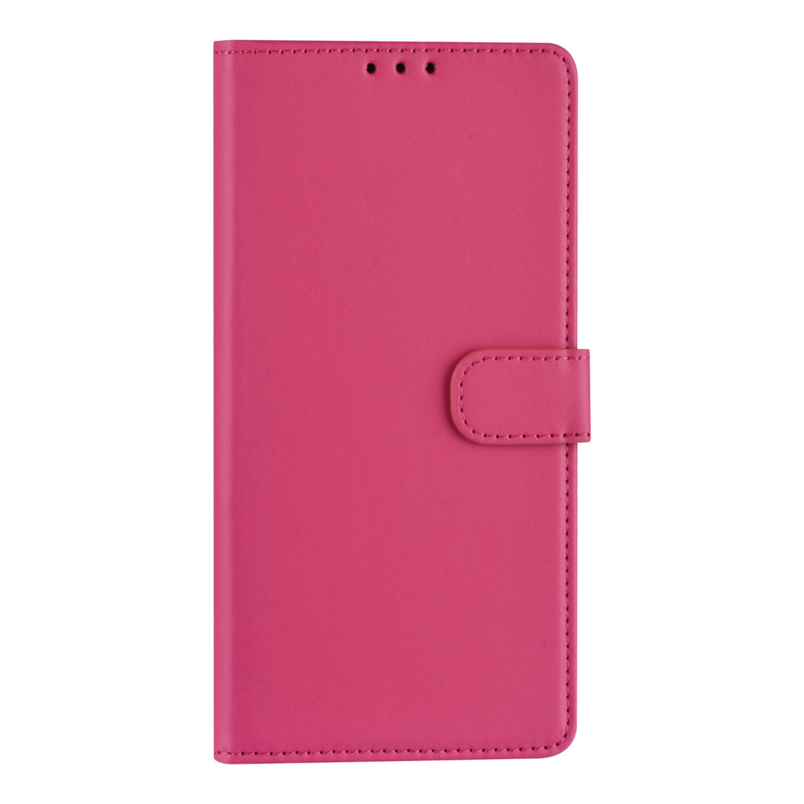 Samsung Galaxy A73 5G Book Case hoesje - Pasjeshouder voor 3 pasjes - Magneetsluiting - Felroze