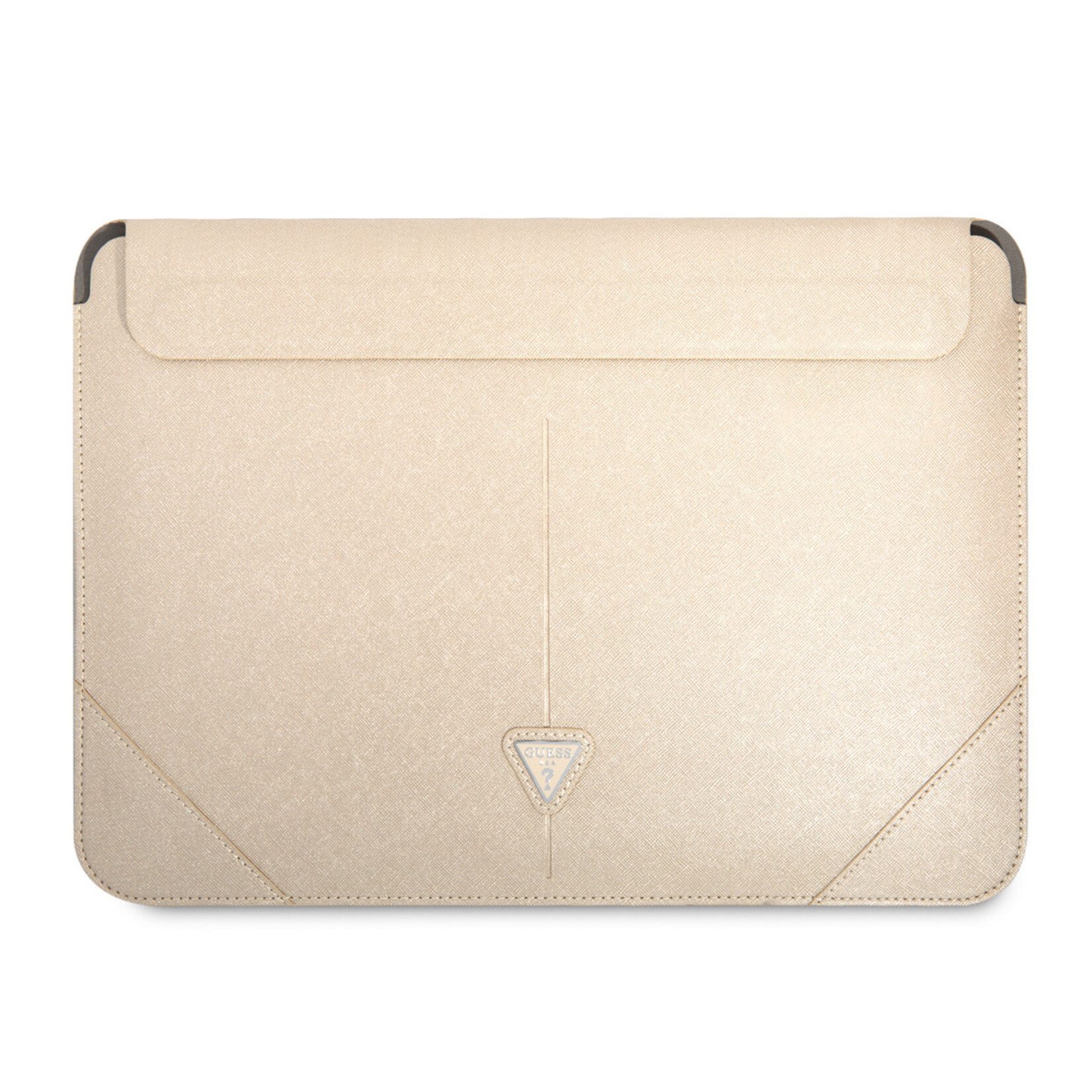 Guess Guess 14 Inch Laptop- en Tablet-Sleeve - PU Saffiano - Beige