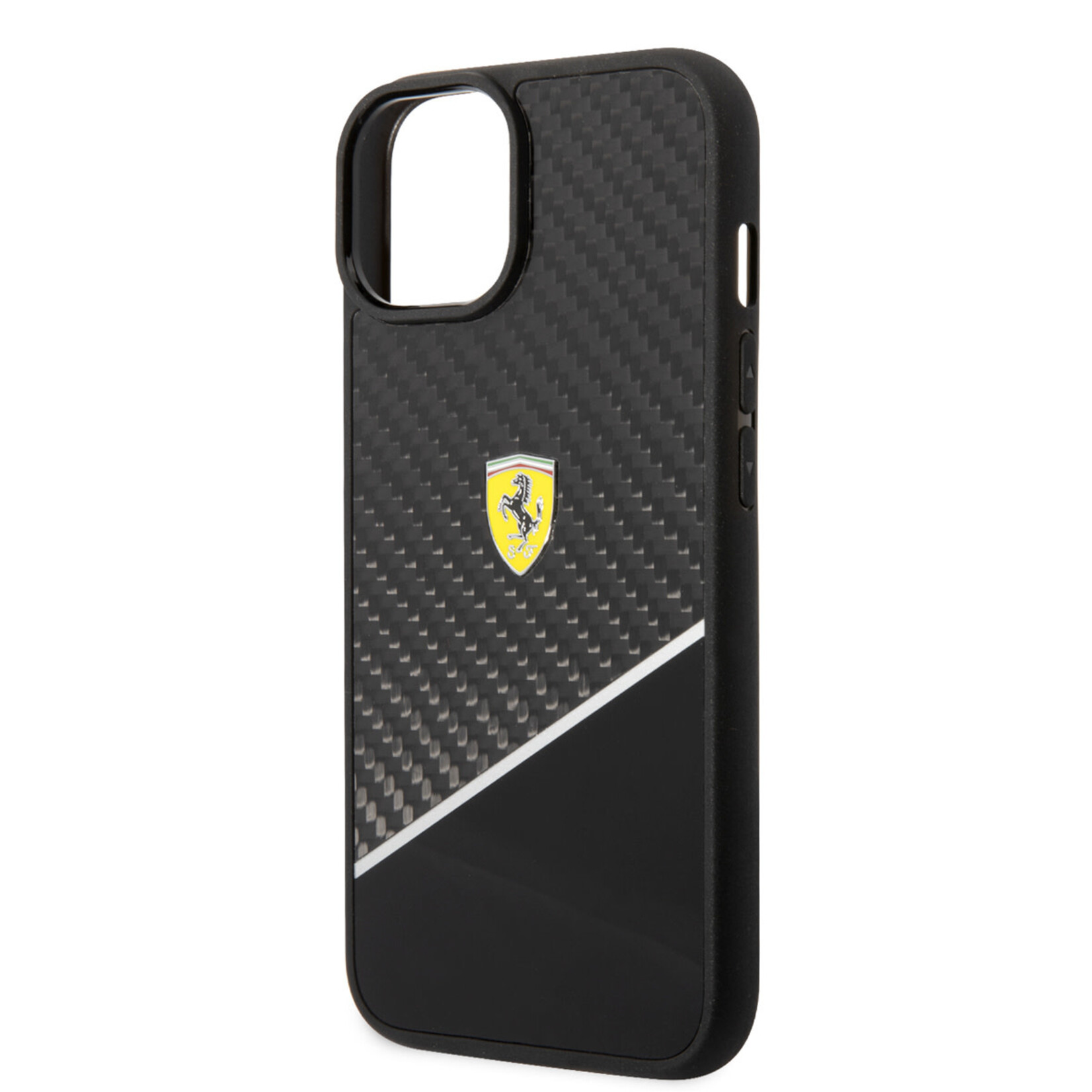 Ferrari Ferrari Apple iPhone 14 Plus Smartphonehoesje - Polycarbonaat & TPU - Beschermend & Zwart