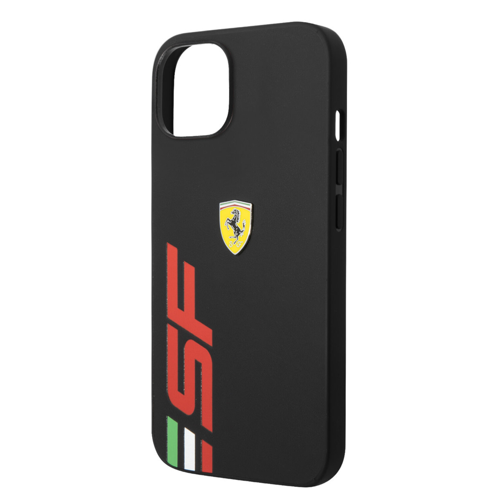 Ferrari Ferrari iPhone 14 Back Cover Pu Leer Telefoonhoesje - Bescherm je iPhone 14 met deze Zwarte Luxe Hoes!