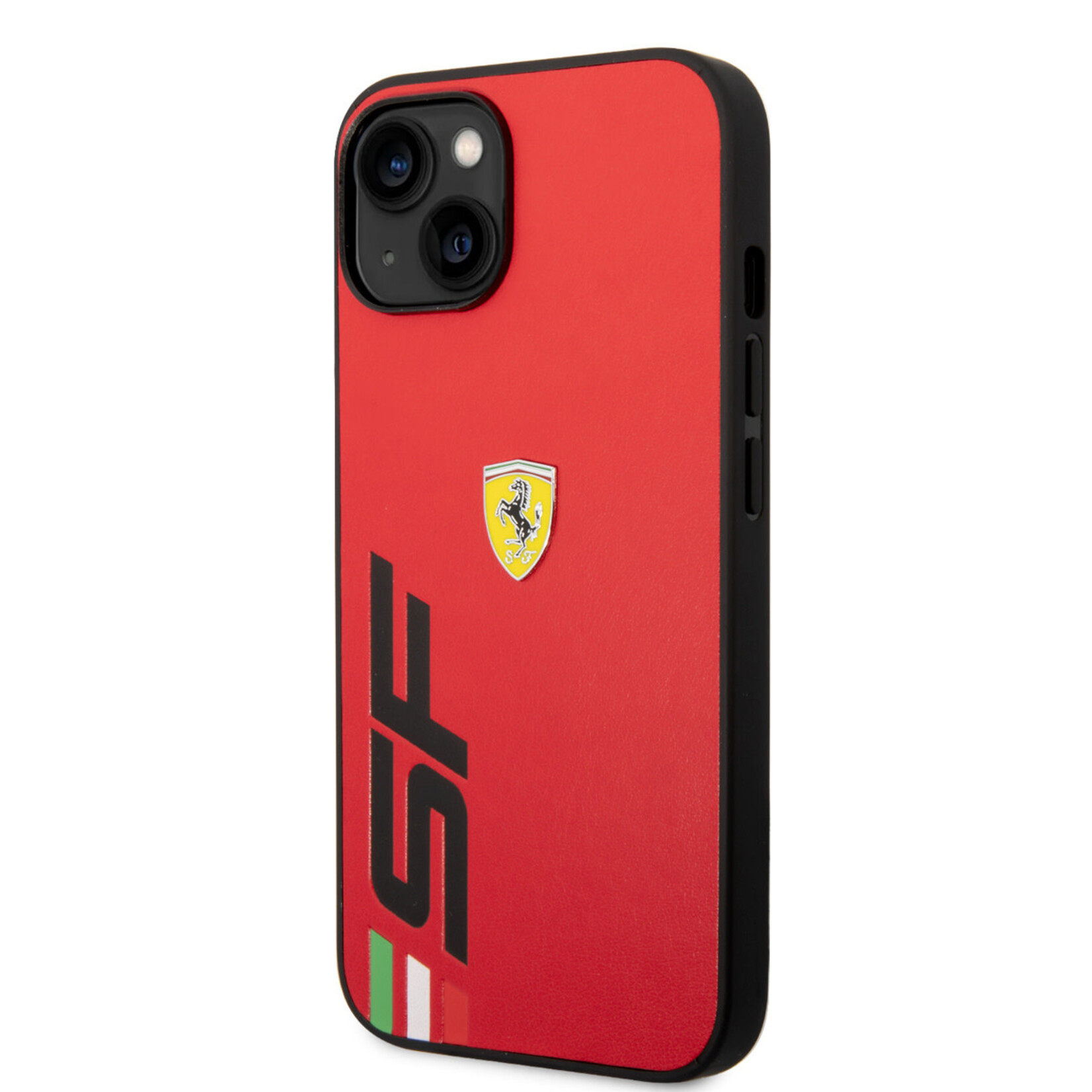 Ferrari Ferrari iPhone 14 Back Cover Hoesje - Pu Leer, Kleur: Rood - Bescherm uw Telefoon