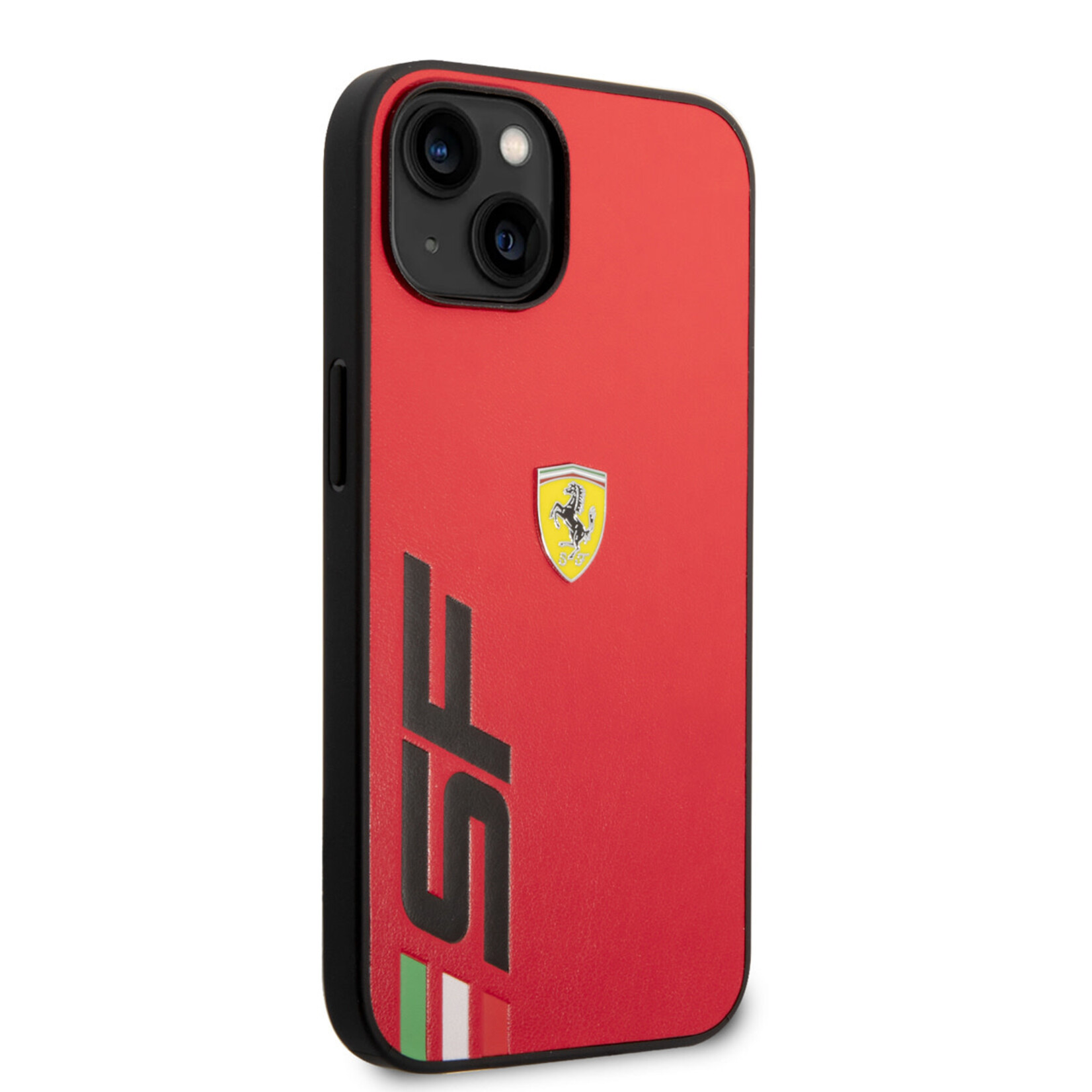 Ferrari Ferrari iPhone 14 Plus Back Cover Hoesje - Pu Leer, Kleur: Rood - Bescherm jouw Telefoon tegen Schade