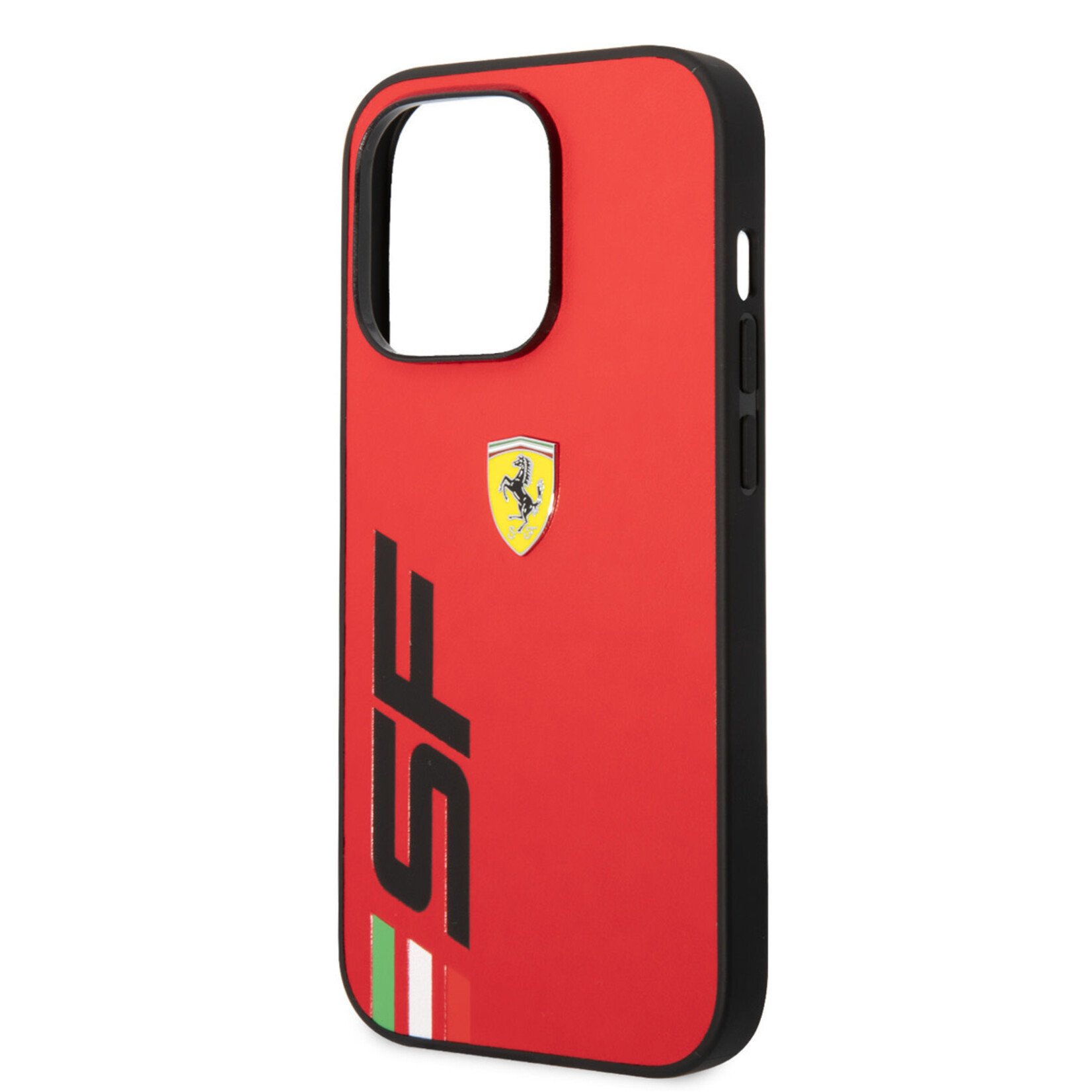 Ferrari Ferrari Apple iPhone 14 Pro Max Back Cover Telefoonhoesje - Pu Leer, Kleur: Rood - Bescherm je Telefoon tegen Krasjes & Stoten