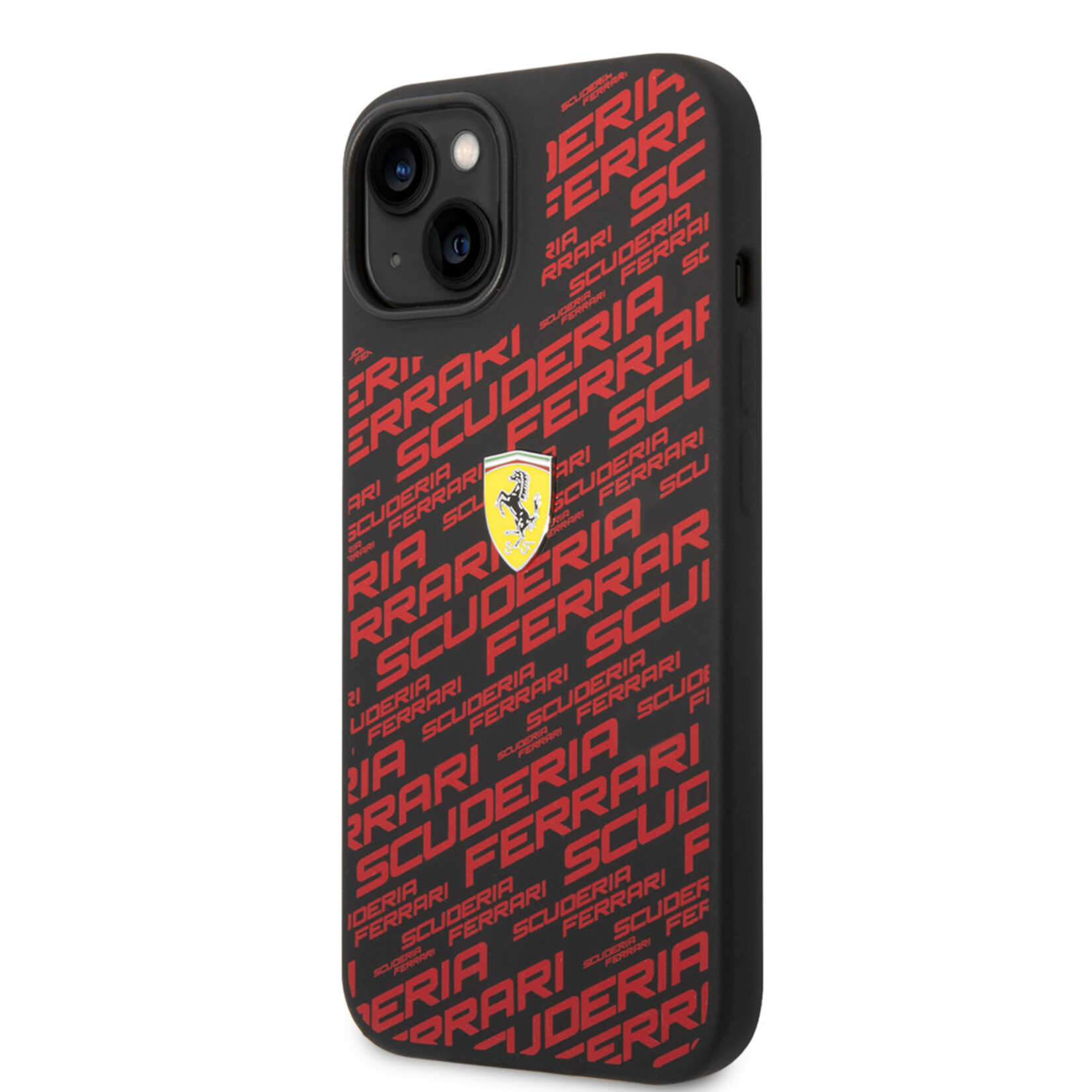 Ferrari Ferrari iPhone 14 Silicone Back Cover - Beschermende Telefoonhoesje - Kleur: Zwart