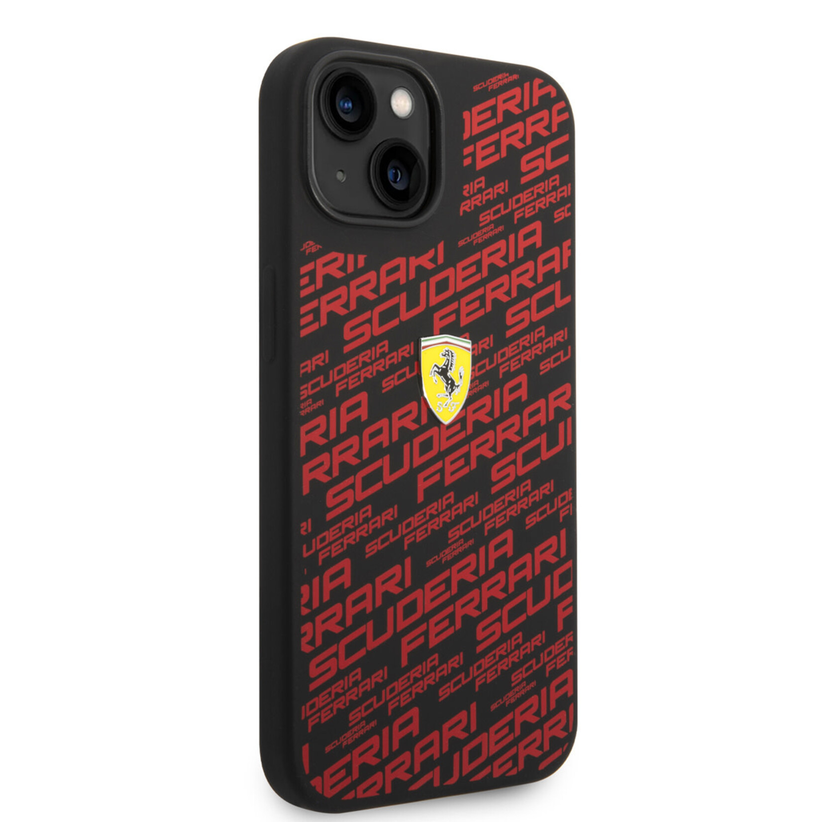 Ferrari Ferrari iPhone 14 Silicone Back Cover - Beschermende Telefoonhoesje - Kleur: Zwart