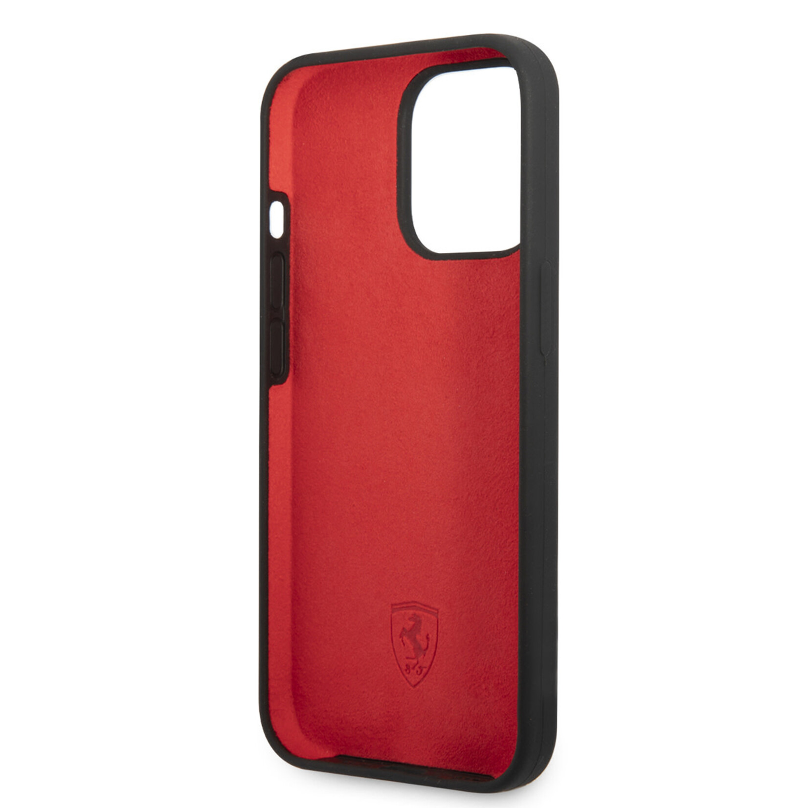 Ferrari Ferrari Silicone Back Cover Telefoonhoesje voor Apple iPhone 14 Pro - Zwart, Bescherm je Telefoon met Luxe Materiaal.