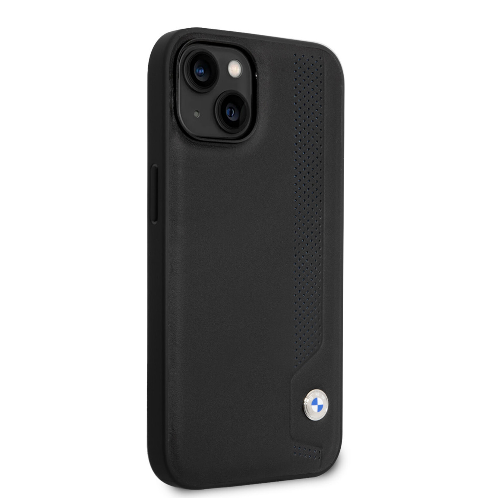 BMW BMW iPhone 14 Plus Pu Leer Telefoonhoesje met Zwarte Achterkant - Perfecte Bescherming.