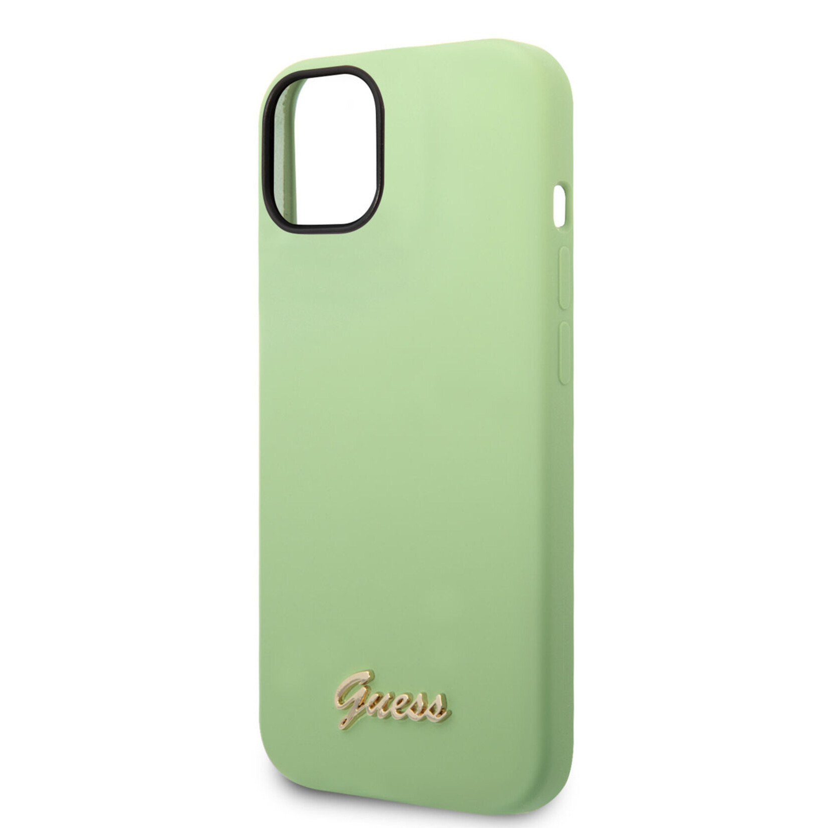 Guess Guess Apple iPhone 14 Plus Smartphonehoesje met Back Cover, Groen, Polycarbonaat en Silicone Bescherming