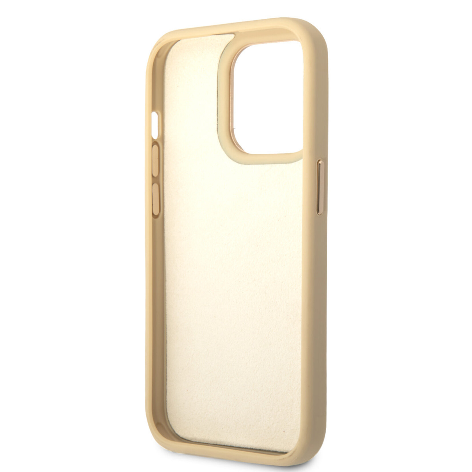 Guess Guess Apple iPhone 14 Pro Goud PU-Leer Telefoonhoesje | Bescherming & Back Cover