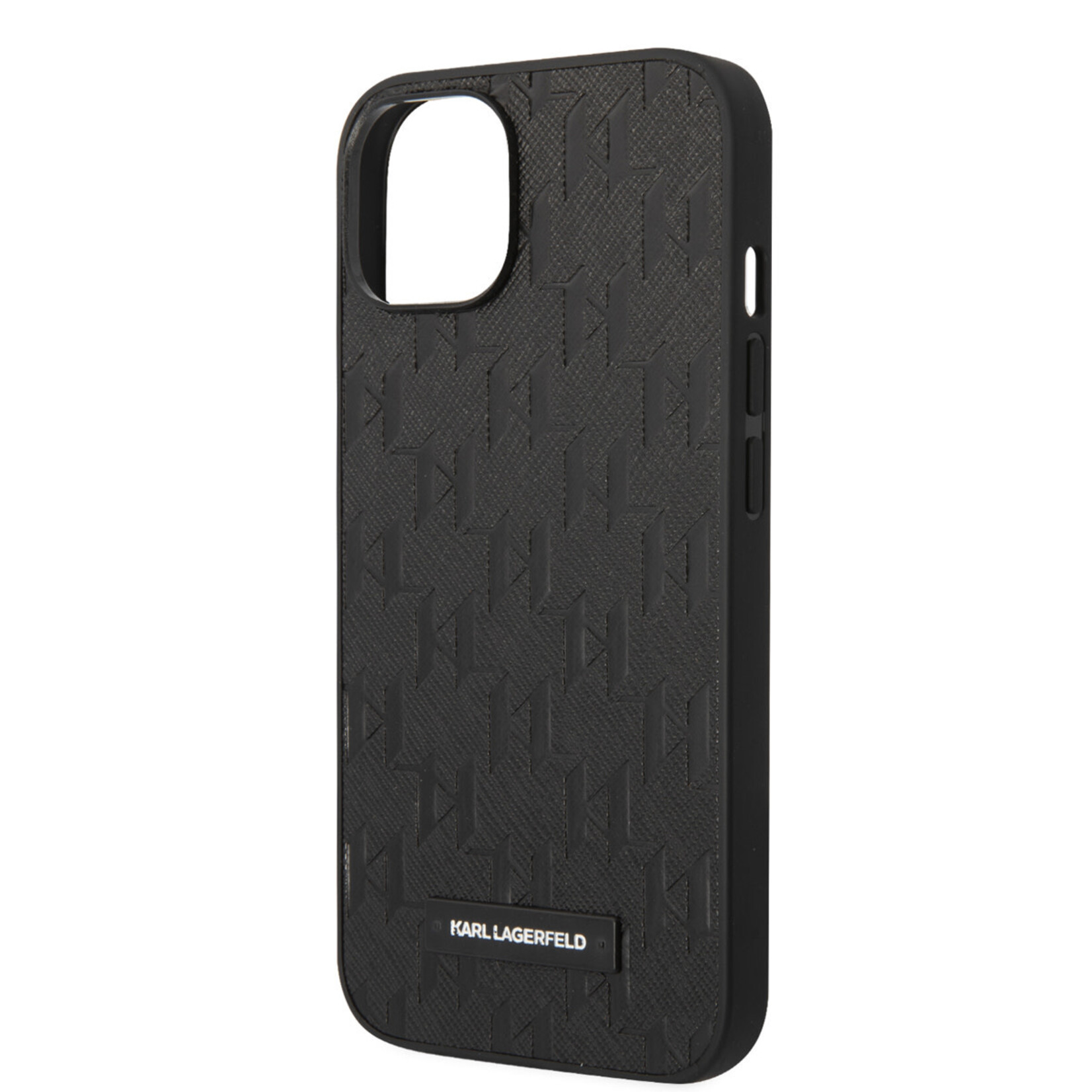 Karl Lagerfeld Karl Lagerfeld iPhone 14 Back Cover Saffiano leer Telefoonhoesje - Bescherm je toestel - Zwart