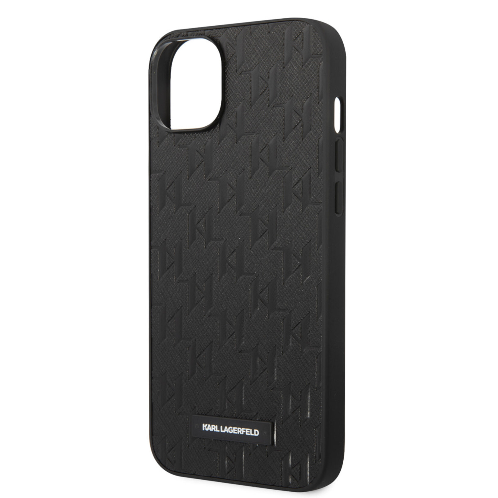 Karl Lagerfeld Karl Lagerfeld Saffiano Leer Telefoonhoesje voor Apple iPhone 14 Plus - Bescherm je Telefoon - Zwarte Back Cover