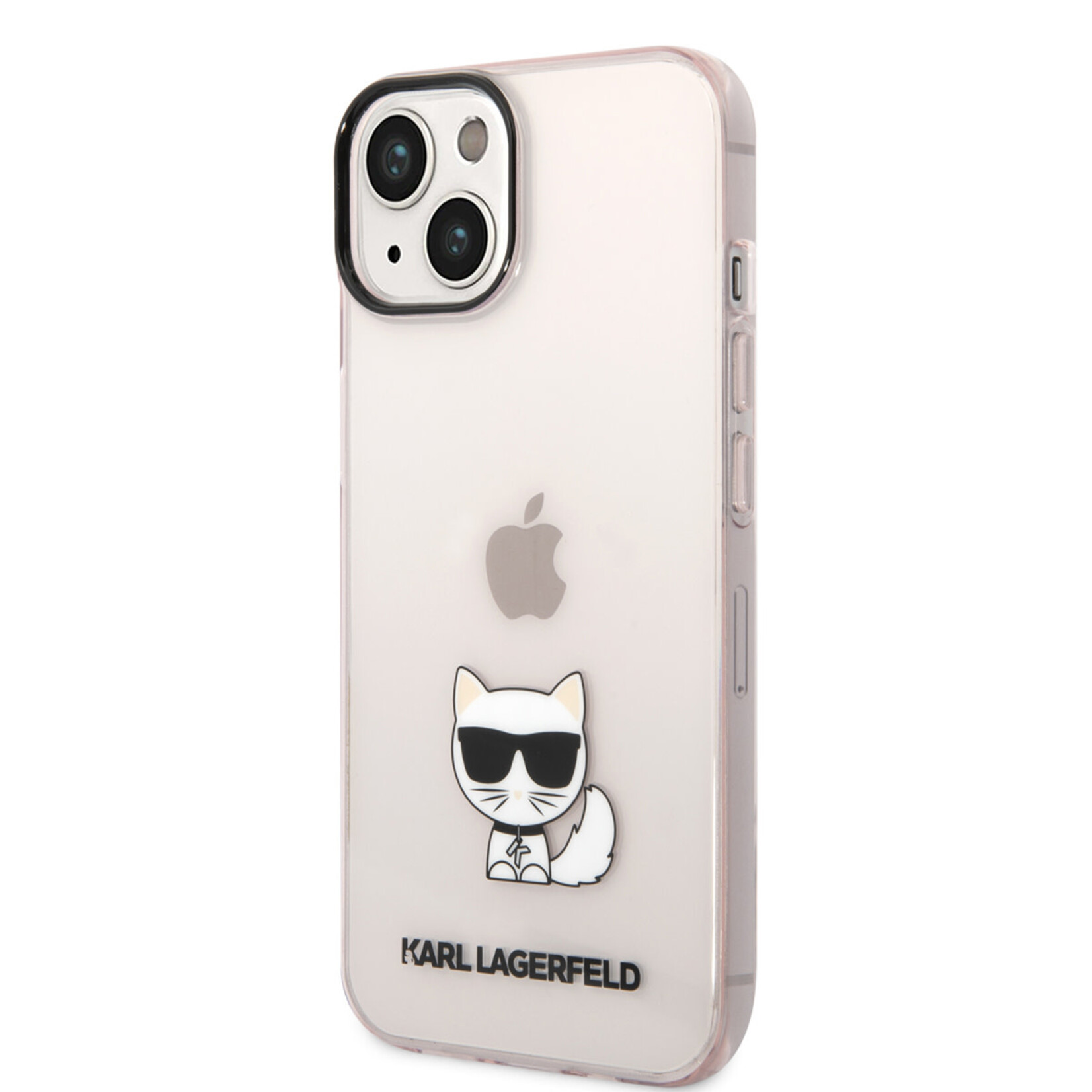 Karl Lagerfeld Karl Lagerfeld iPhone 14 TPU Back Cover Hoesje - Roze - Bescherm je Telefoon Perfect!