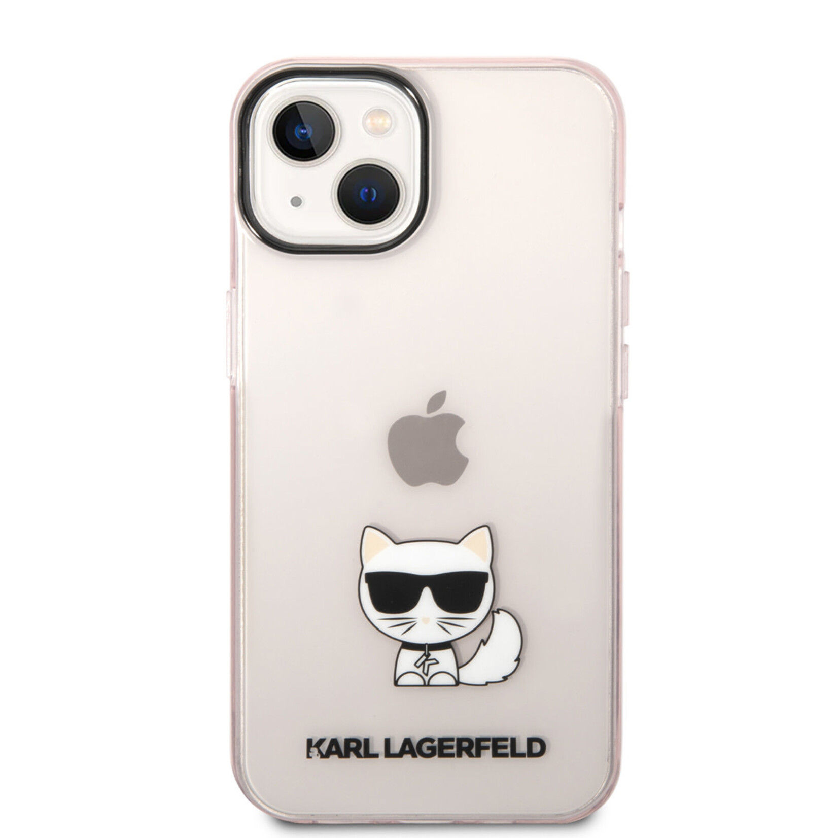 Karl Lagerfeld Karl Lagerfeld iPhone 14 TPU Back Cover Hoesje - Roze - Bescherm je Telefoon Perfect!