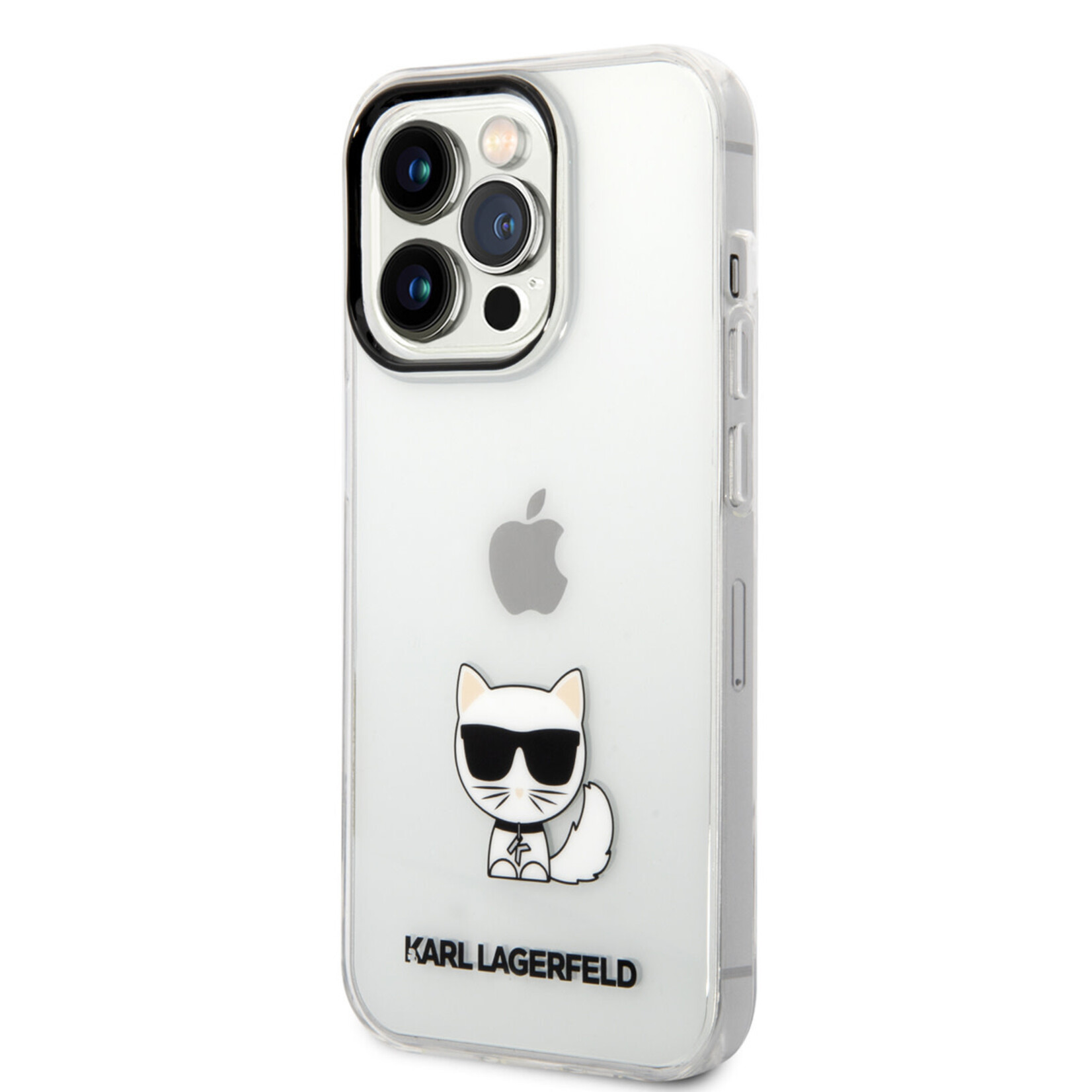 Karl Lagerfeld Karl Lagerfeld iPhone 14 Pro TPU Backcover - Choupette - Transparant