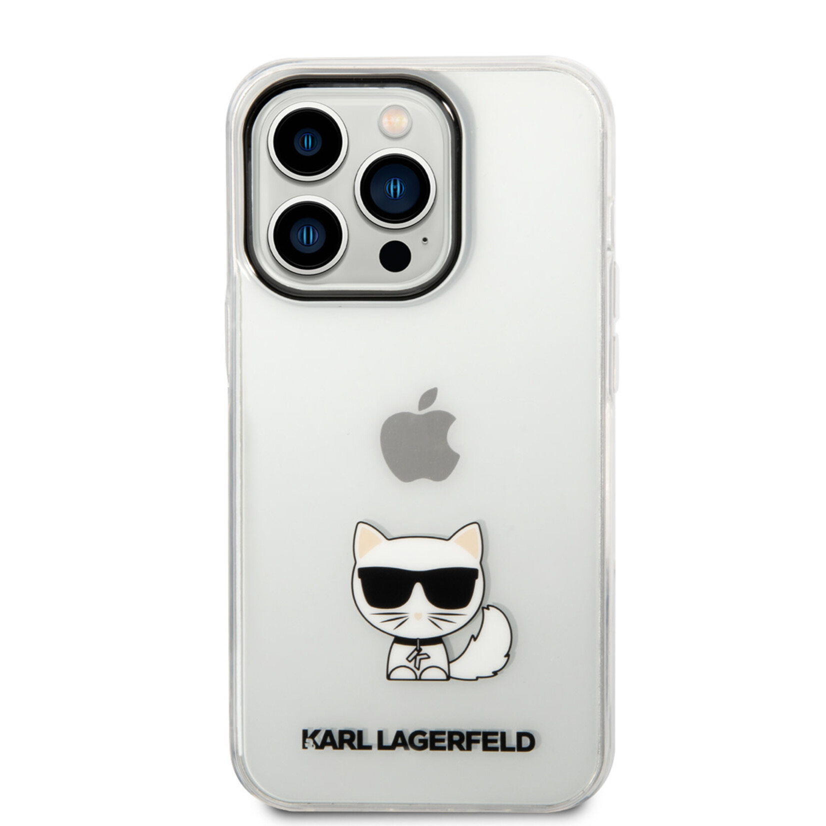 Karl Lagerfeld Karl Lagerfeld iPhone 14 Pro TPU Backcover - Choupette - Transparant