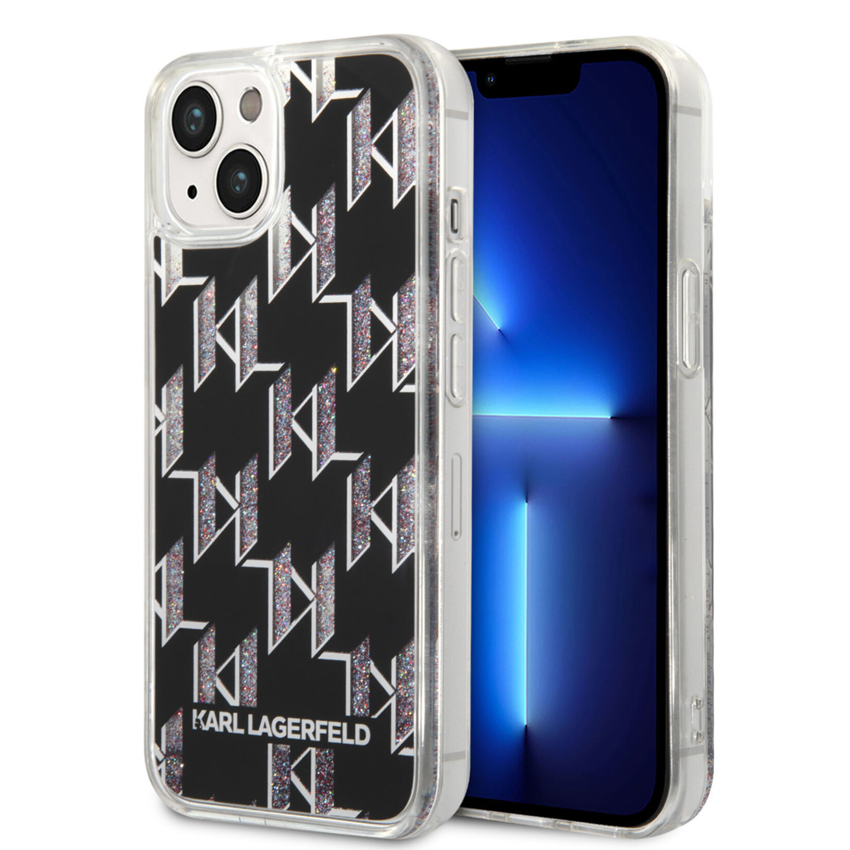 Karl Lagerfeld Karl Lagerfeld Smartphonehoesje voor Apple iPhone 14 - TPU, Kleur: Zwart, Back Cover, Bescherming van Telefoon