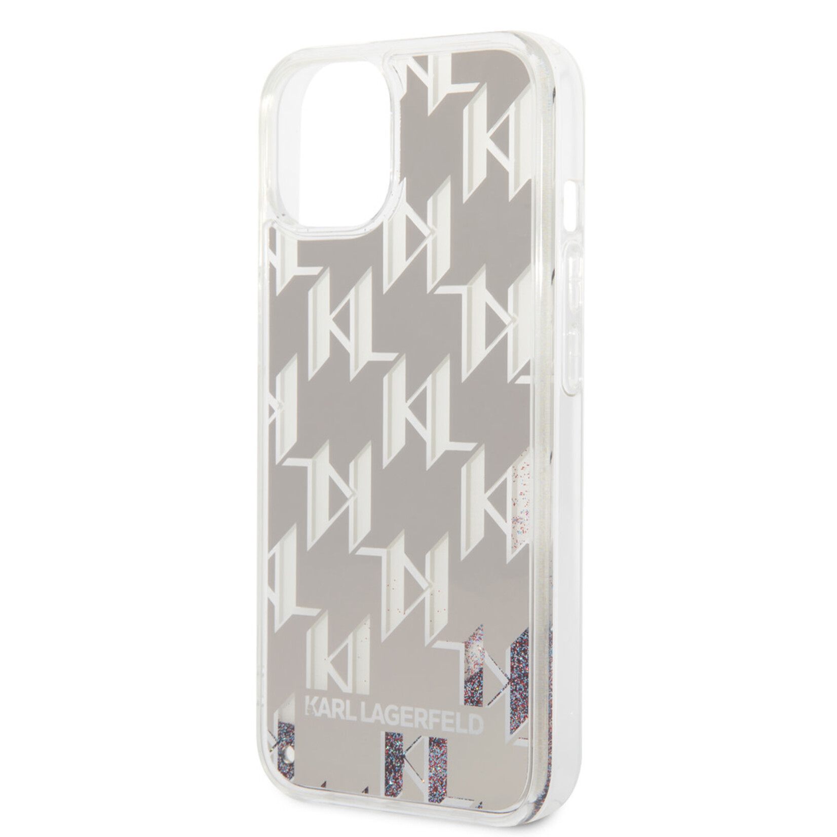 Karl Lagerfeld Karl Lagerfeld Back Cover Telefoonhoesje voor Apple iPhone 14 Plus - Zilver TPU Bescherming, Ultra Dun & Zacht.