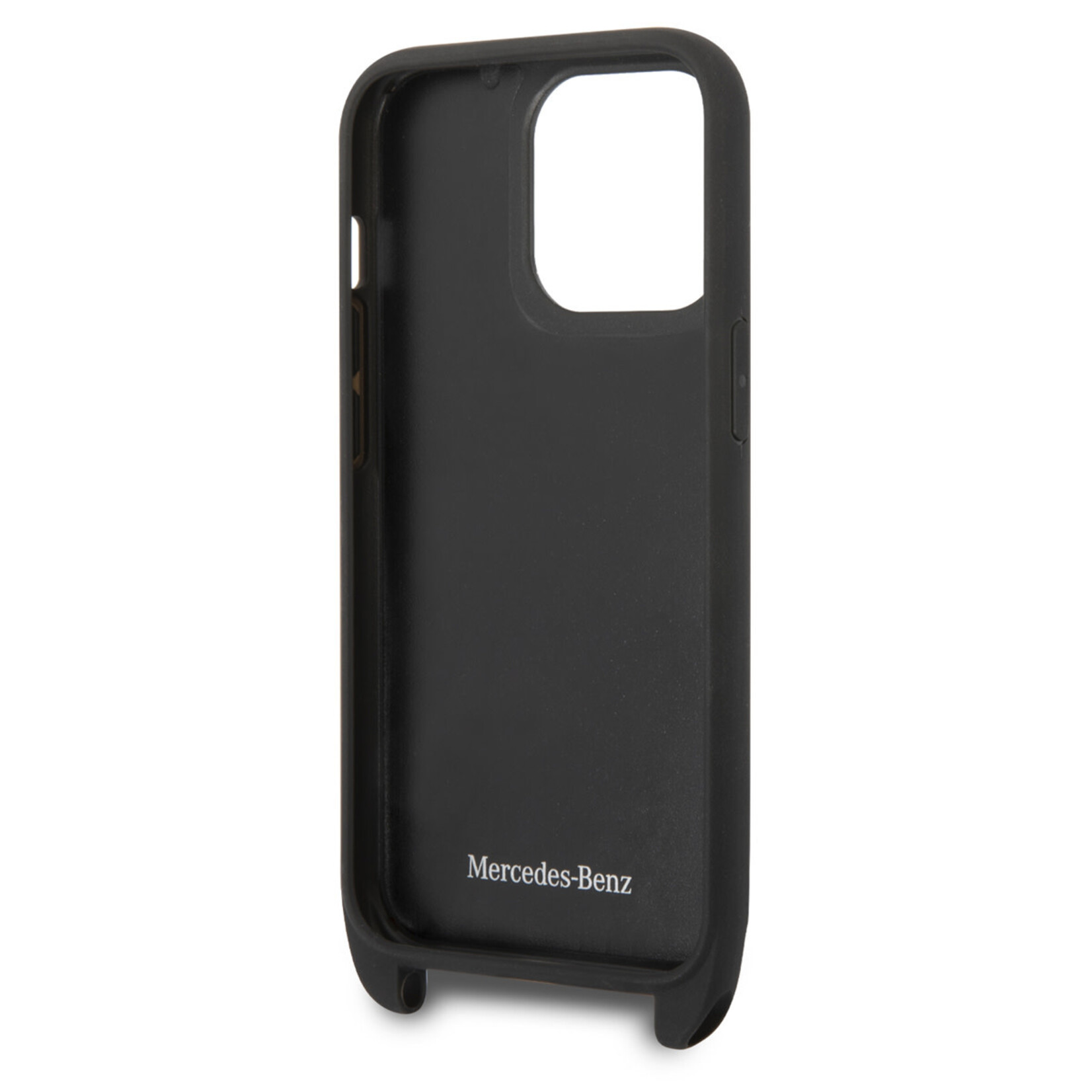 Mercedes-Benz Mercedes-Benz Echt Leer Telefoonhoesje voor Apple iPhone 14 Pro - Bescherm je Telefoon met Zwart Back Cover