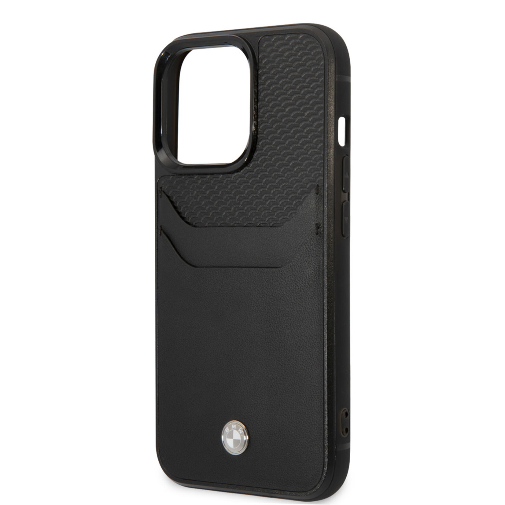 BMW BMW Telefoonhoesje voor Apple iPhone 14 Pro - Pu leer, zwarte achtercover, perfecte bescherming.