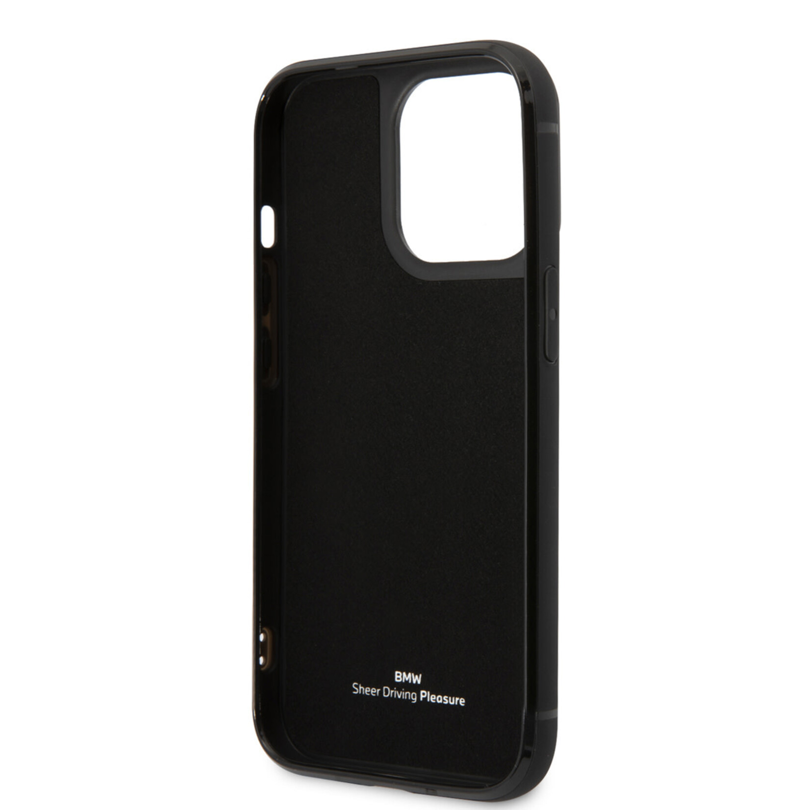 BMW BMW Telefoonhoesje voor Apple iPhone 14 Pro - Pu leer, zwarte achtercover, perfecte bescherming.