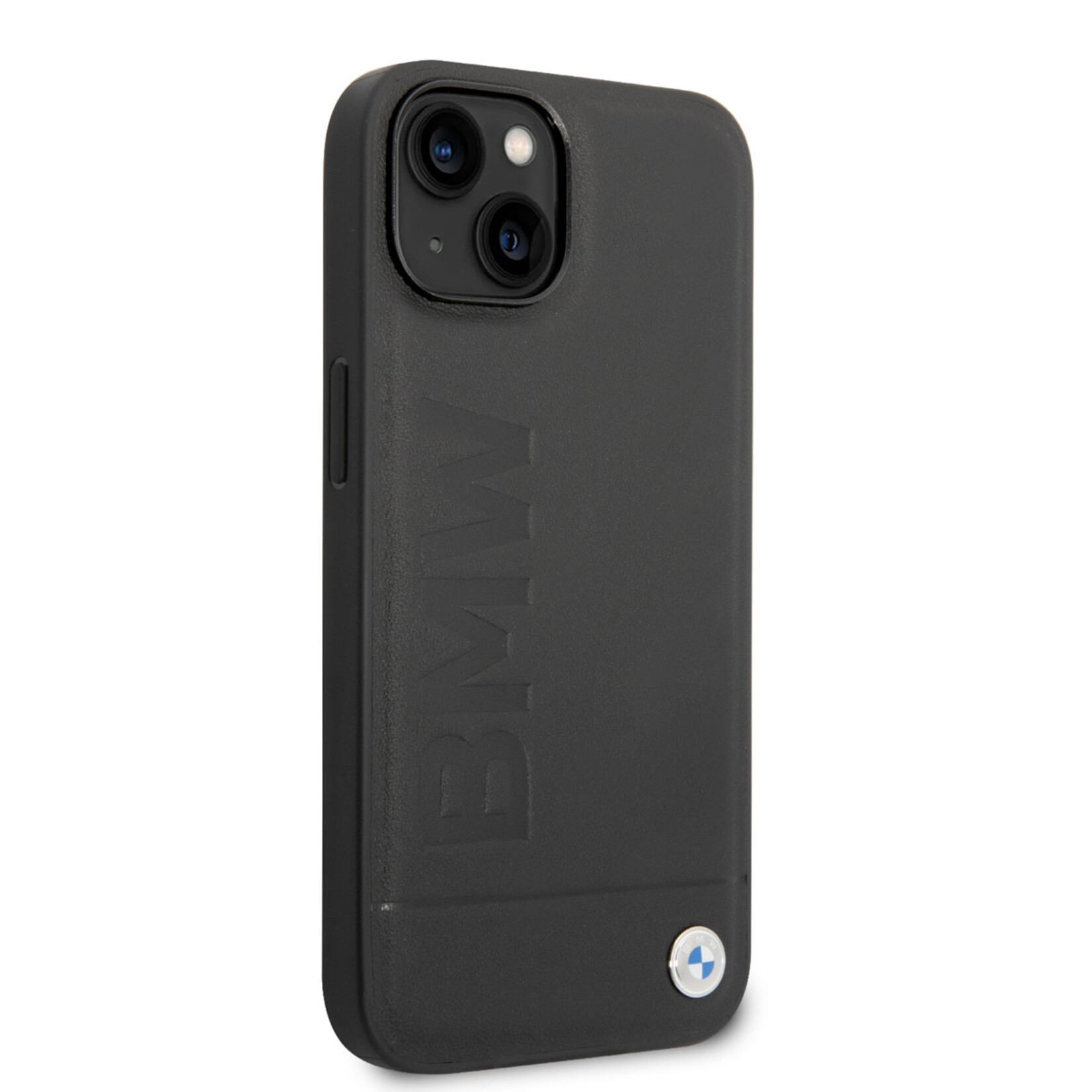 BMW BMW iPhone 14 Plus Pu Leer Telefoonhoesje met Zwarte Achterkant - Perfecte Bescherming.