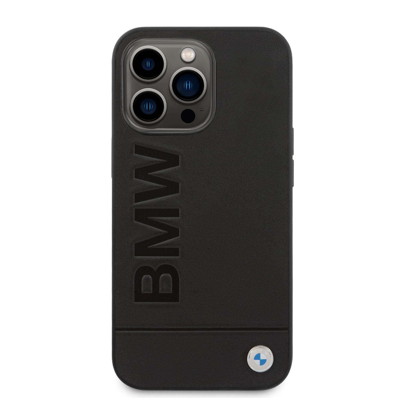 BMW BMW Back Cover Wallet Case voor Apple iPhone 14 Pro - Pu leer, zwart, beschermt telefoon