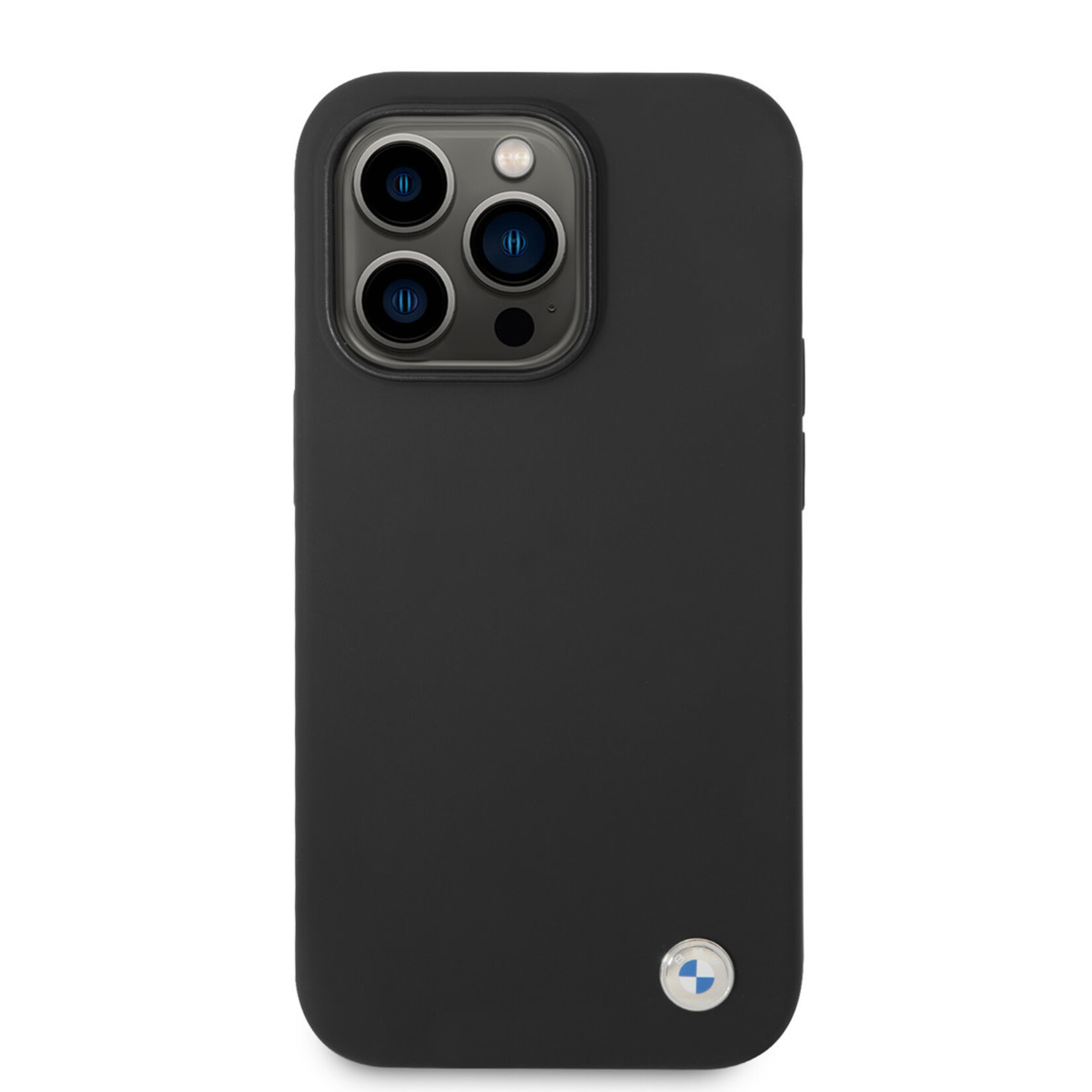 BMW BMW Silicone Back Cover Telefoonhoesje voor Apple iPhone 14 Pro Max – Bescherm je Telefoon, Zwarte Kleur.
