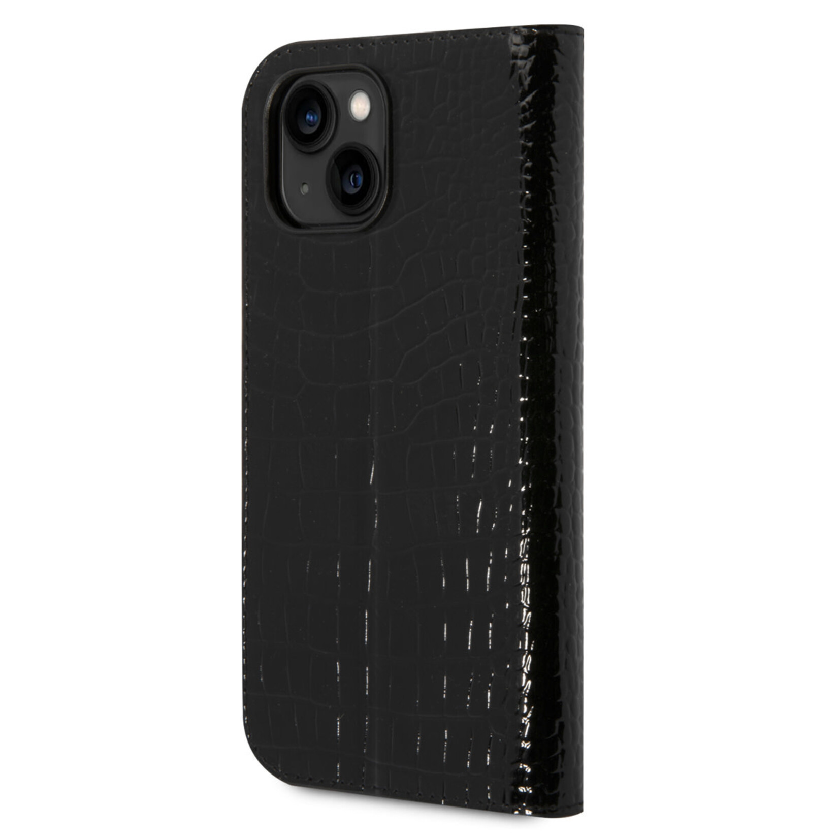 Guess GUESS Telefoonhoesje voor Apple iPhone 14 - PU Leer - Book Case - Bescherming - Zwart