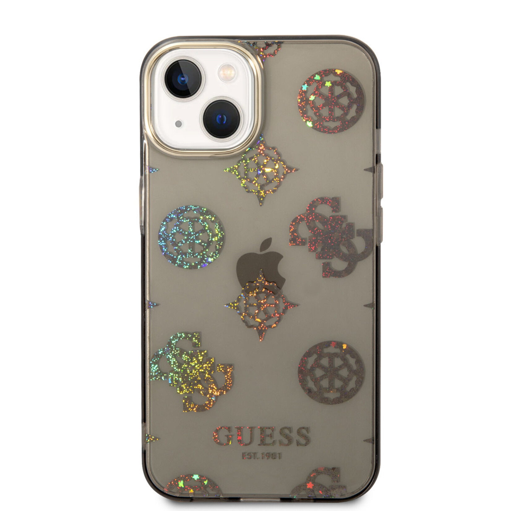 Guess Guess iPhone 14 Smartphonehoesje - TPU Back Cover met Bescherming - Kleur: Zwart