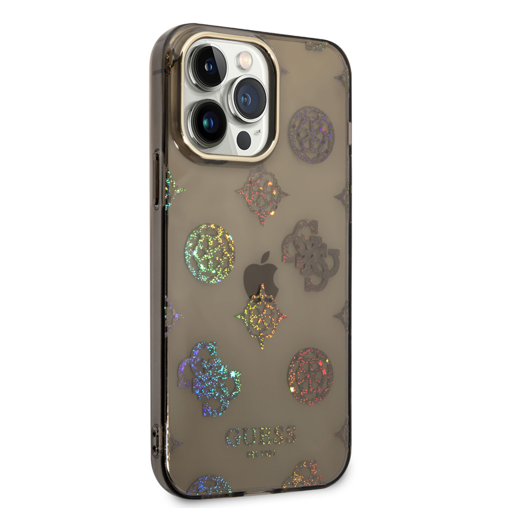 Guess Guess Telefoonhoesje voor Apple iPhone 14 Pro Max - Zwart TPU-materiaal - Bescherm je Telefoon!