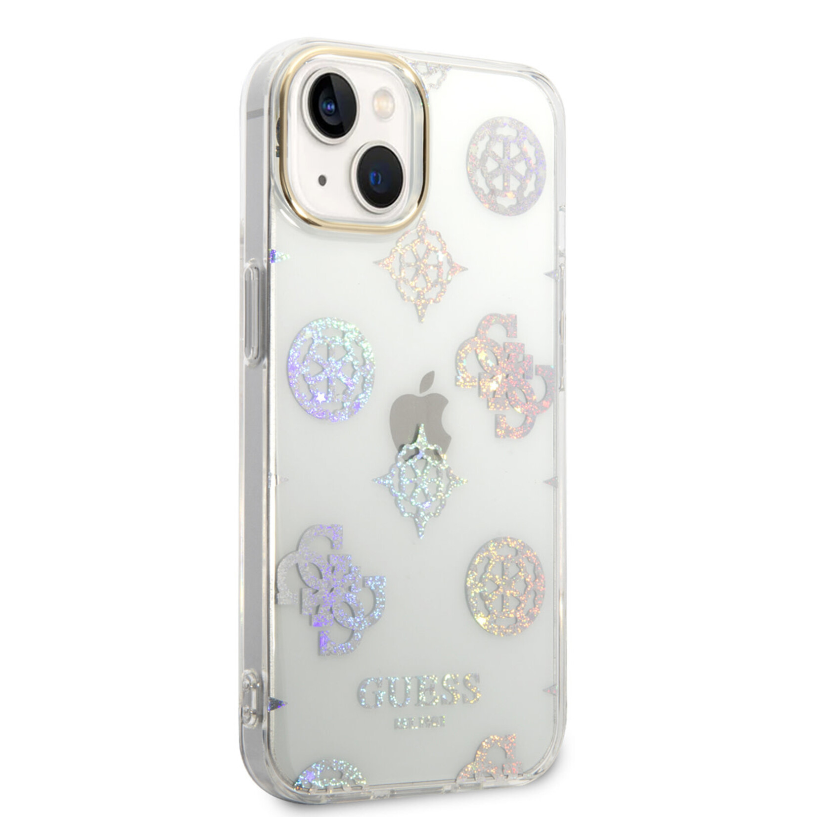 Guess Guess iPhone 14 TPU Back Cover - Bescherming, Kleur: Wit - Telefoonhoesje voor Apple iPhone 14.