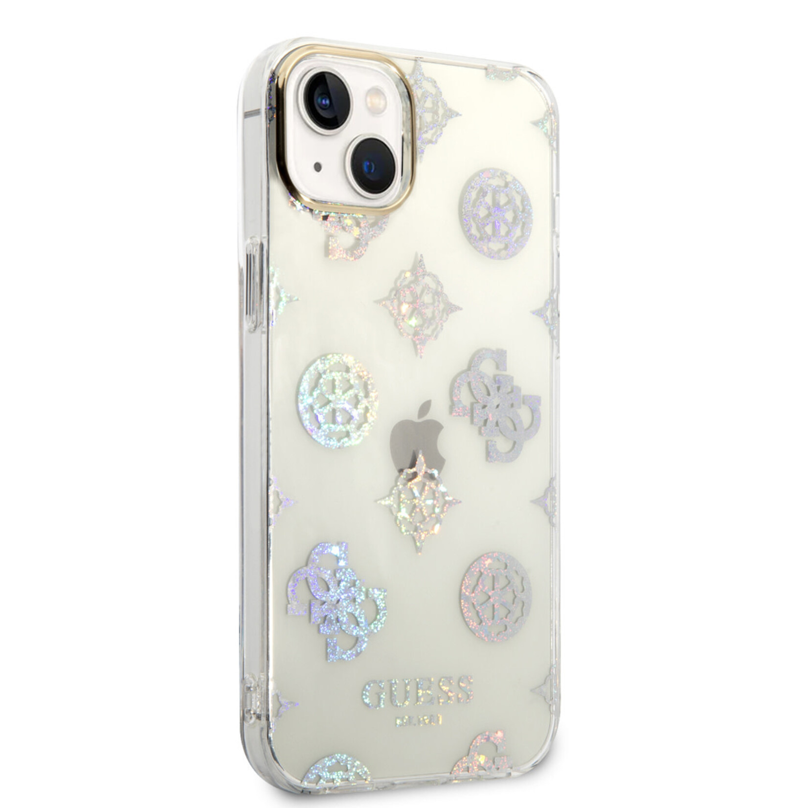 Guess Guess Apple iPhone 14 Plus TPU Back Cover Hoesje - Bescherm je Telefoon met Wit Kleur - Bescherming & Stijl.