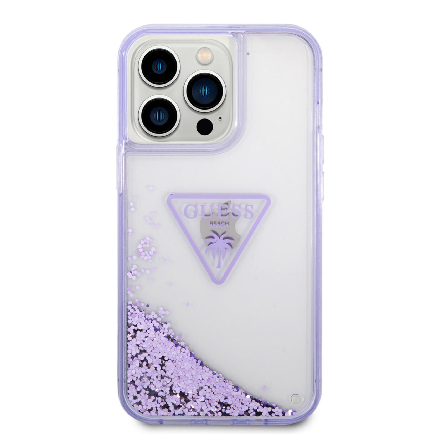 Guess Guess iPhone 14 Pro Max Back Cover Telefoonhoesje - Paars TPU - Bescherm je telefoon & Stijlvolle Look