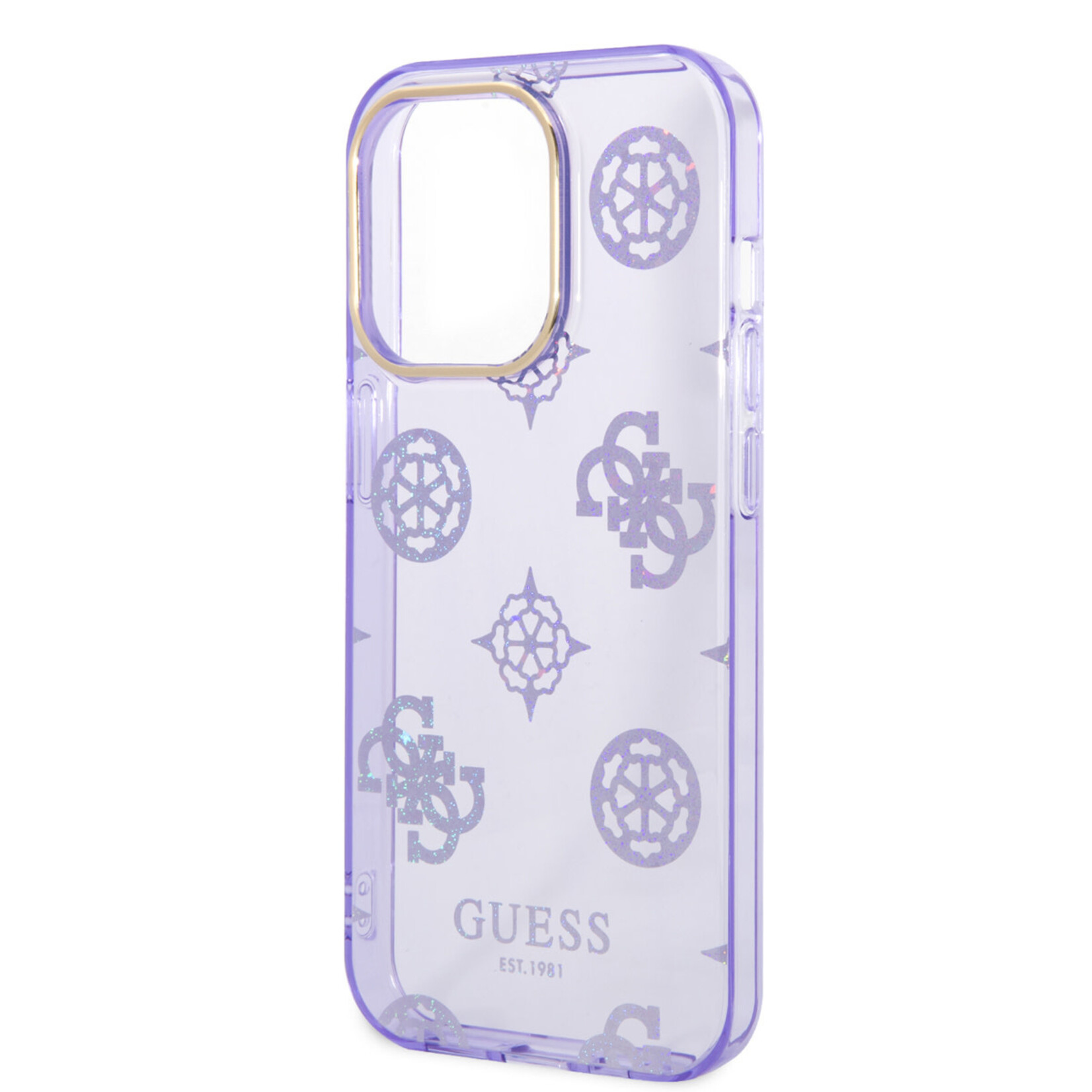 Guess Guess Paars TPU Back Cover Telefoonhoesje voor Apple iPhone 14 Pro Max - Bescherm je Telefoon & Laat Je Uniek Uitstralen.