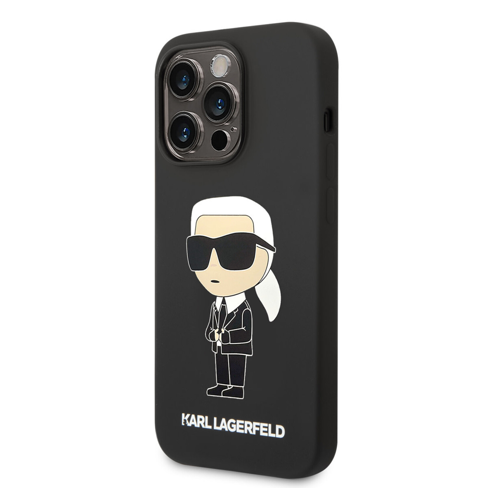 Karl Lagerfeld Karl Lagerfeld iPhone 14 Pro Max Hardcase Backcover - Ikonik NFT Karl - Magsafe Compatible - Zwart