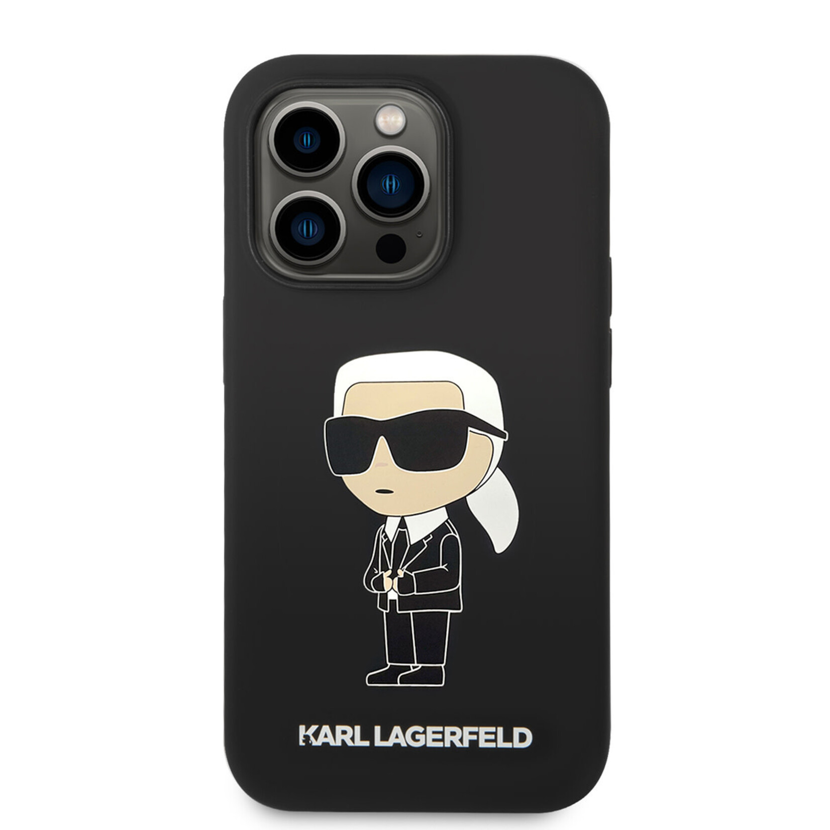 Karl Lagerfeld Karl Lagerfeld iPhone 14 Pro Max Hardcase Backcover - Ikonik NFT Karl - Magsafe Compatible - Zwart