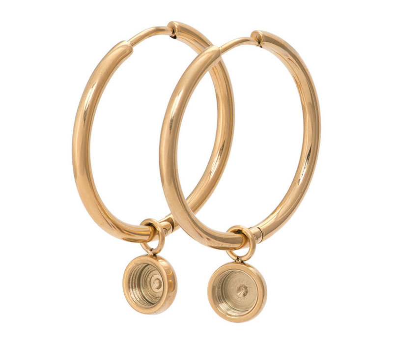 Ixxxi Ohrringe Creolen 24 Mm Gold Gunstig Kaufen Ixxxi Onlineshop