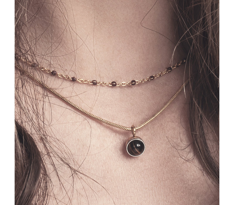 Ixxxi Halskette Collier Slim Ball 50 5cm Rosegold Gunstig Kaufen Ixxxi Onlineshop