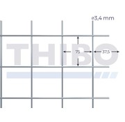 Thibo Gaaspaneel 2,55 x 2 meter - 75 x 75 x 3,4 mm
